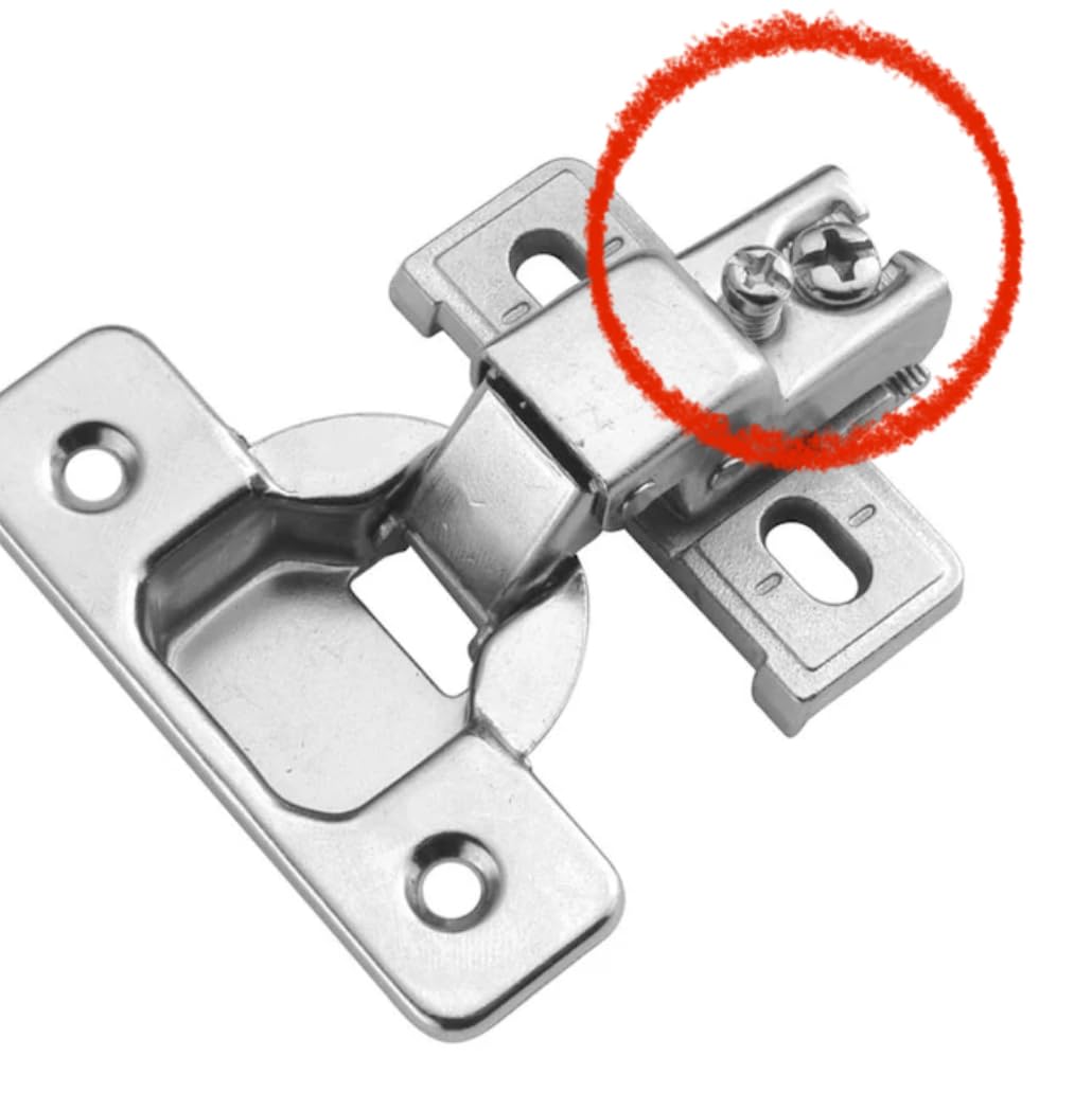 20 Pack Soft Close Cabinet Door Hinges for 1/2 Inch Overlay Cupboard, 105 Degree Opening Angel, Stainless Concealed Kitchen Cabinet Hinges with Mounting Screws, Manual and Door Bumpers customer photo 1