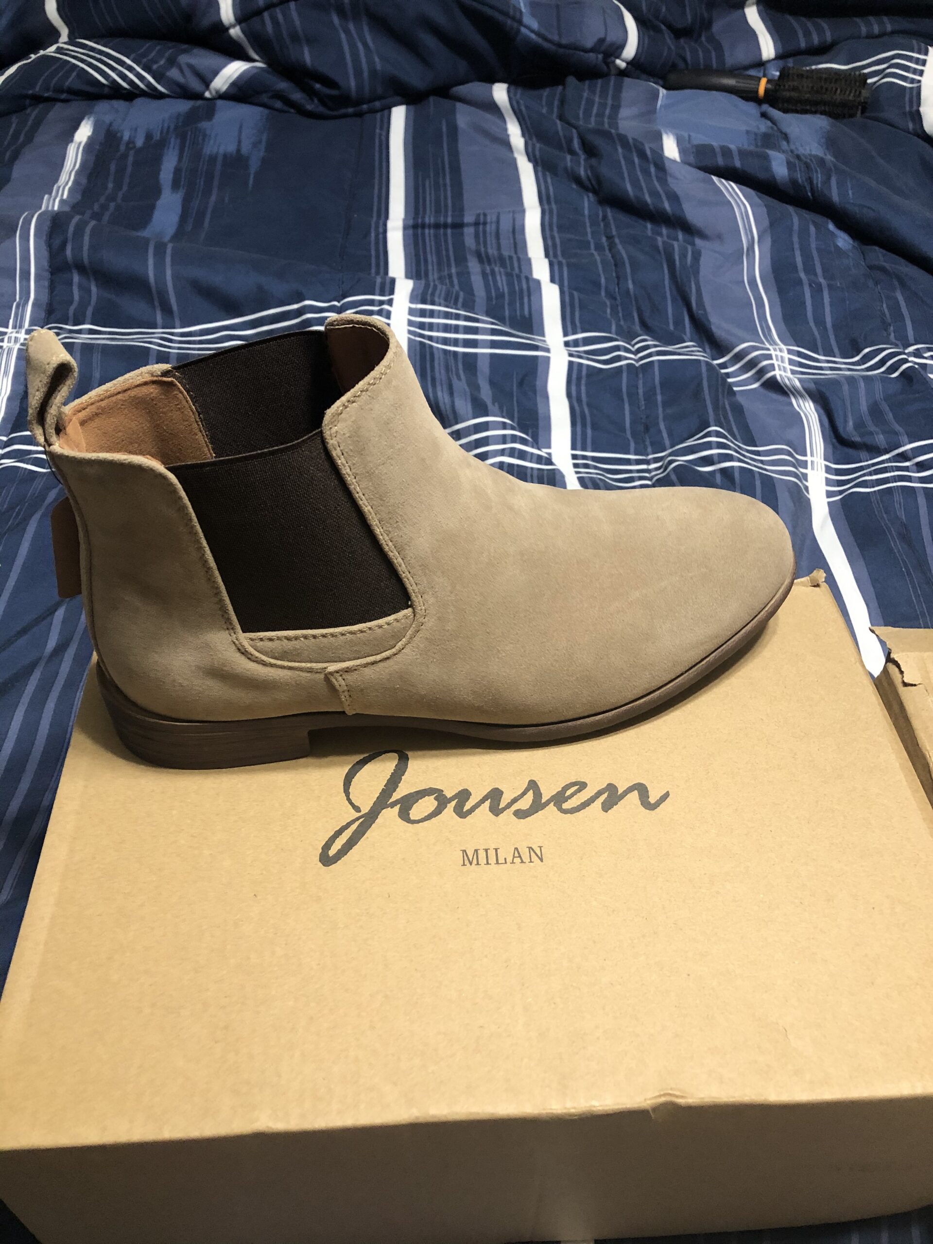 Men's Chelsea Boots Lightweight Casual Chukka Ankle Boots Classic Elastic Dress Boots For Men customer photo 2