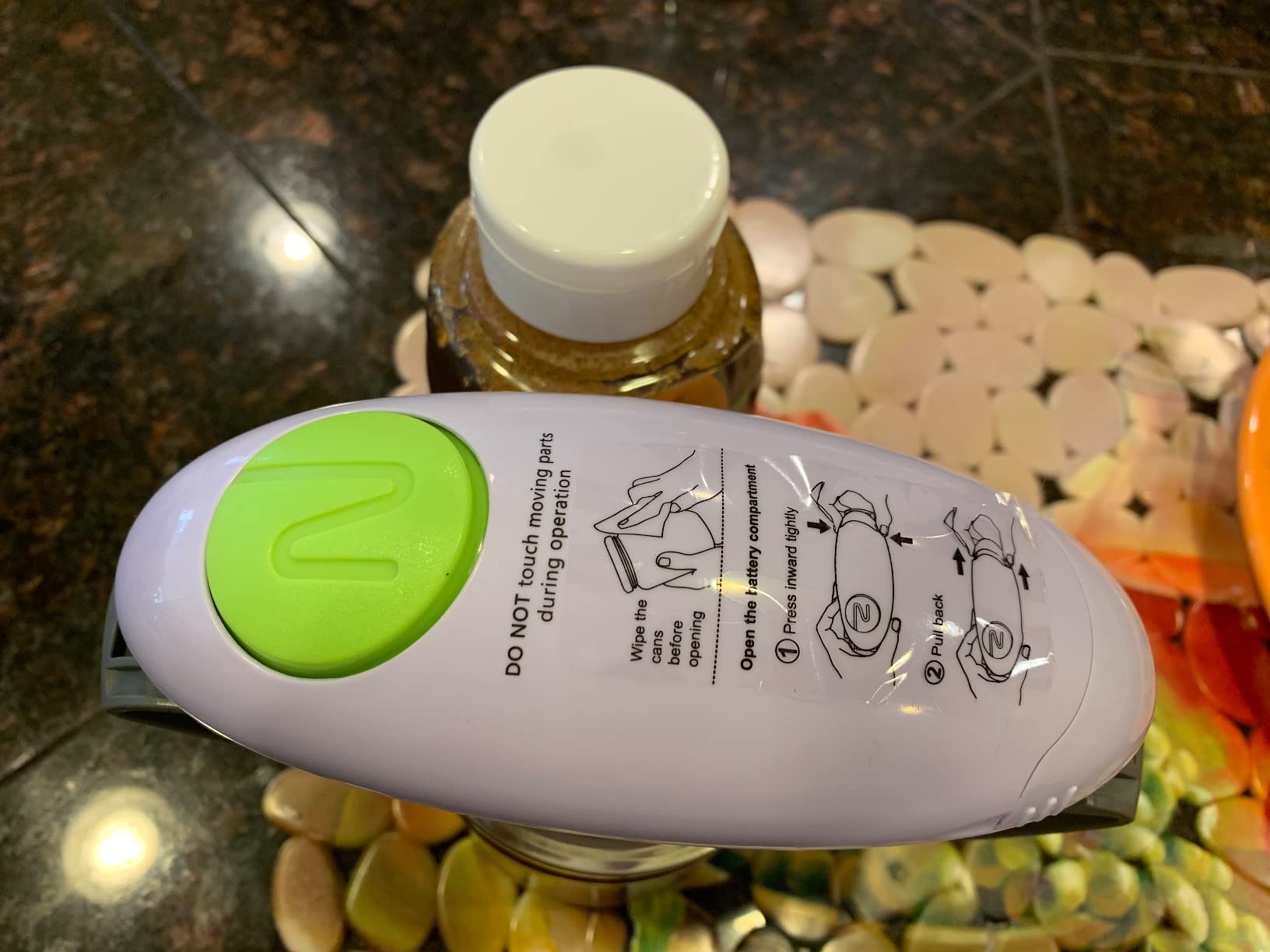 INSTACAN Higher Torque and One Touch Electric Jar Opener Easy Remove Almost Size Lid with Auto-Off, Powerful Bottle Opener for Arthritic Hands, Automatic Jar Opener for Weak Hands and Seniors (White) customer photo 2