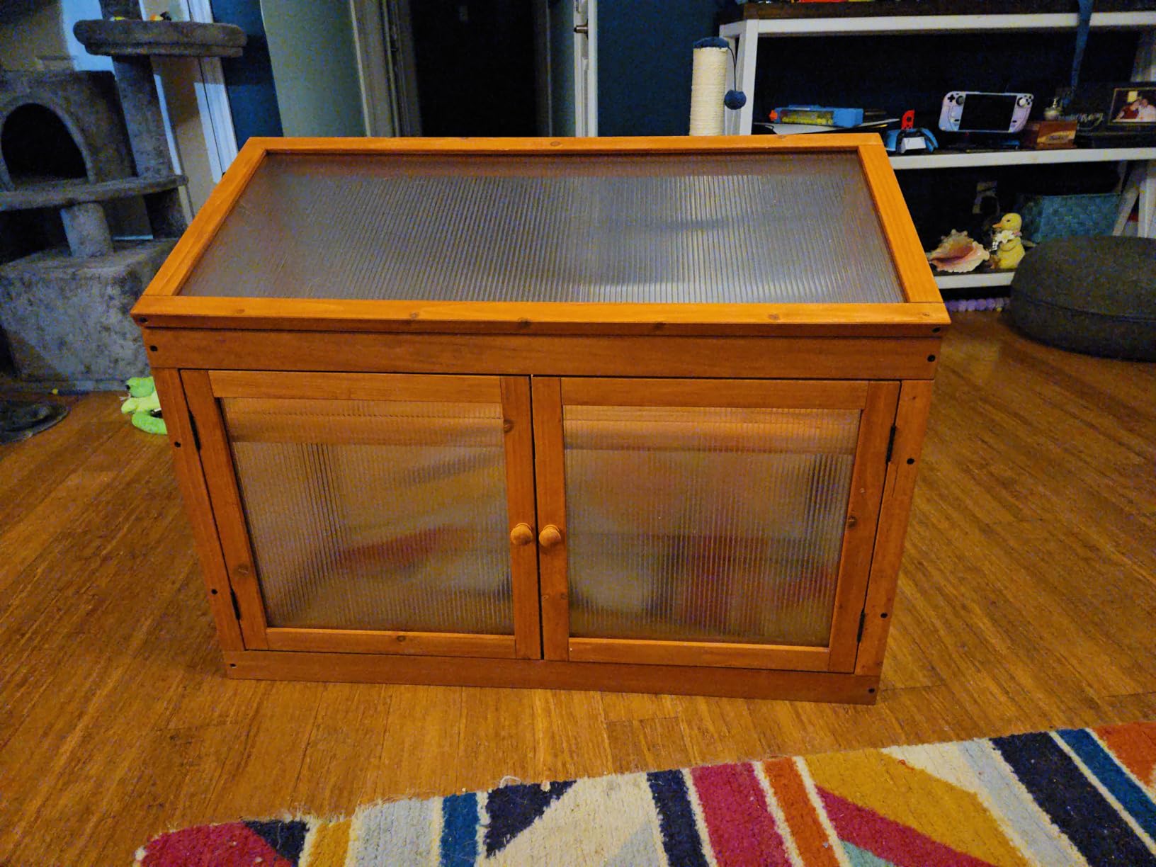 MCombo 2-Tier Wooden Cold Frame Garden Greenhouse Raised Flower Planter Shelf Bed Protection 6057-0160 customer photo 1