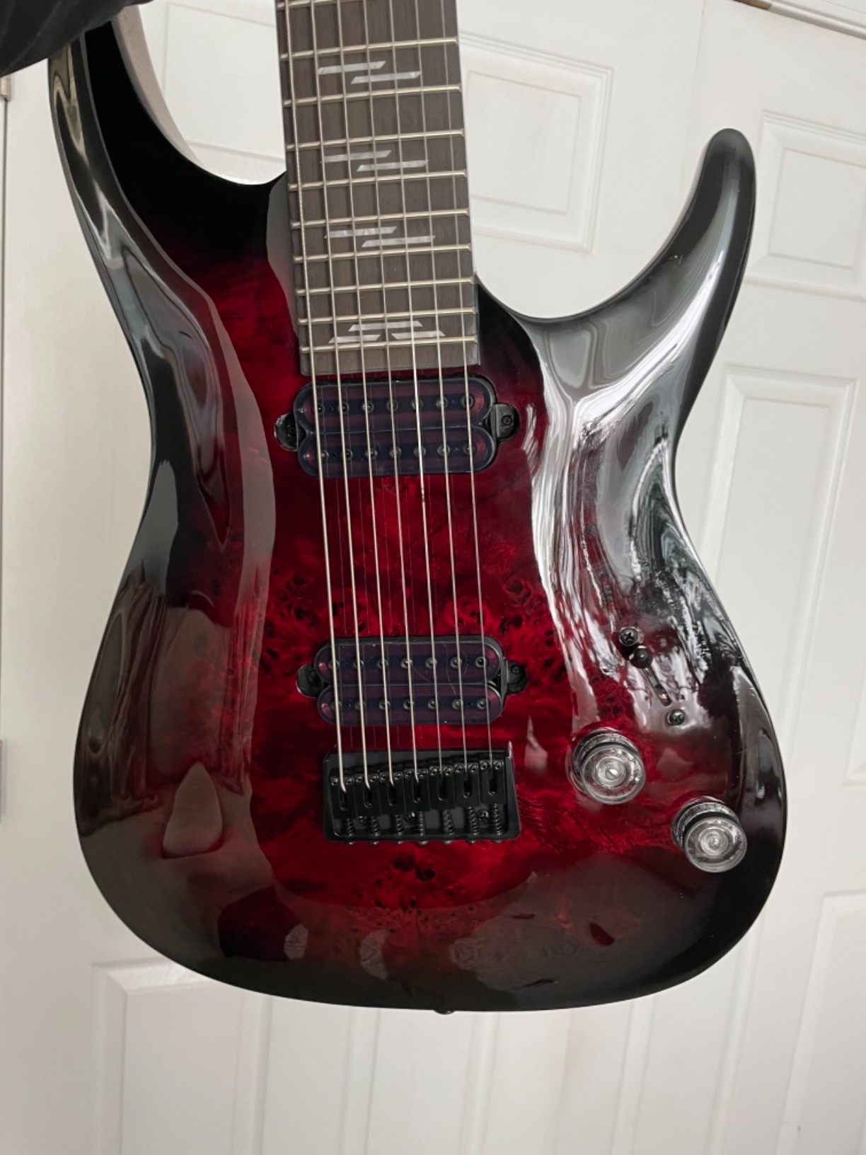 Schecter Omen Elite-7 Electric Guitar - Black Cherry Burst customer photo 2