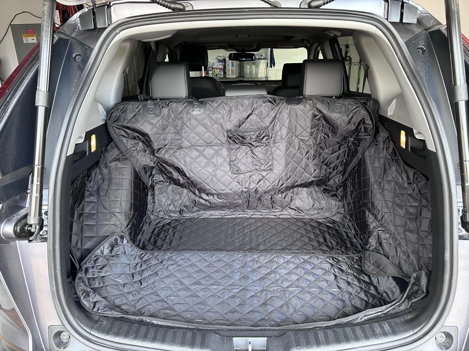 PETICON SUV Cargo Liner for Dogs, Waterproof Trunk Cover for SUVs with Bumper Flap Protector, Scratchproof Durable 600D Oxford Fabric, Non-Slip, Machine Washable customer photo 2