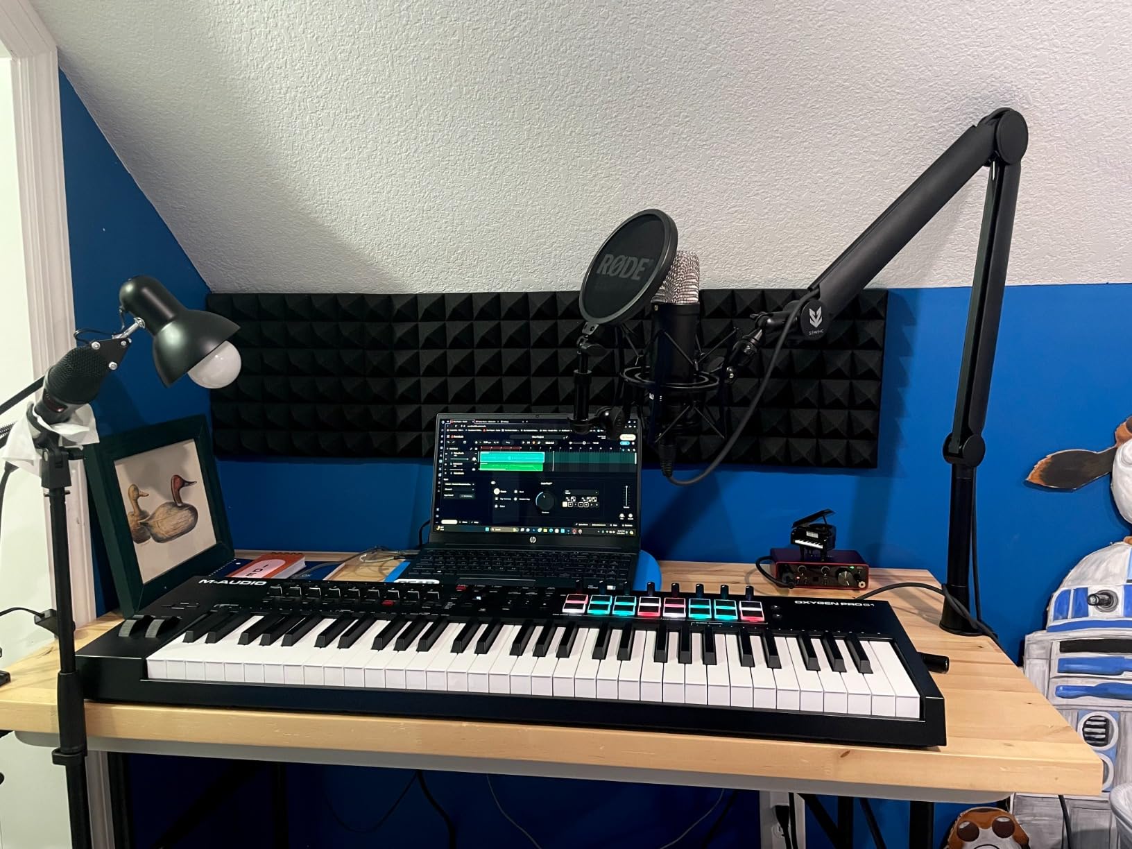 M-AUDIO Oxygen Pro 61 - USB MIDI Keyboard Controller With Beat Pads, MIDI-assignable Knobs, Buttons and Faders, and Native Instruments Sound Package (NKS Integration) customer photo 2