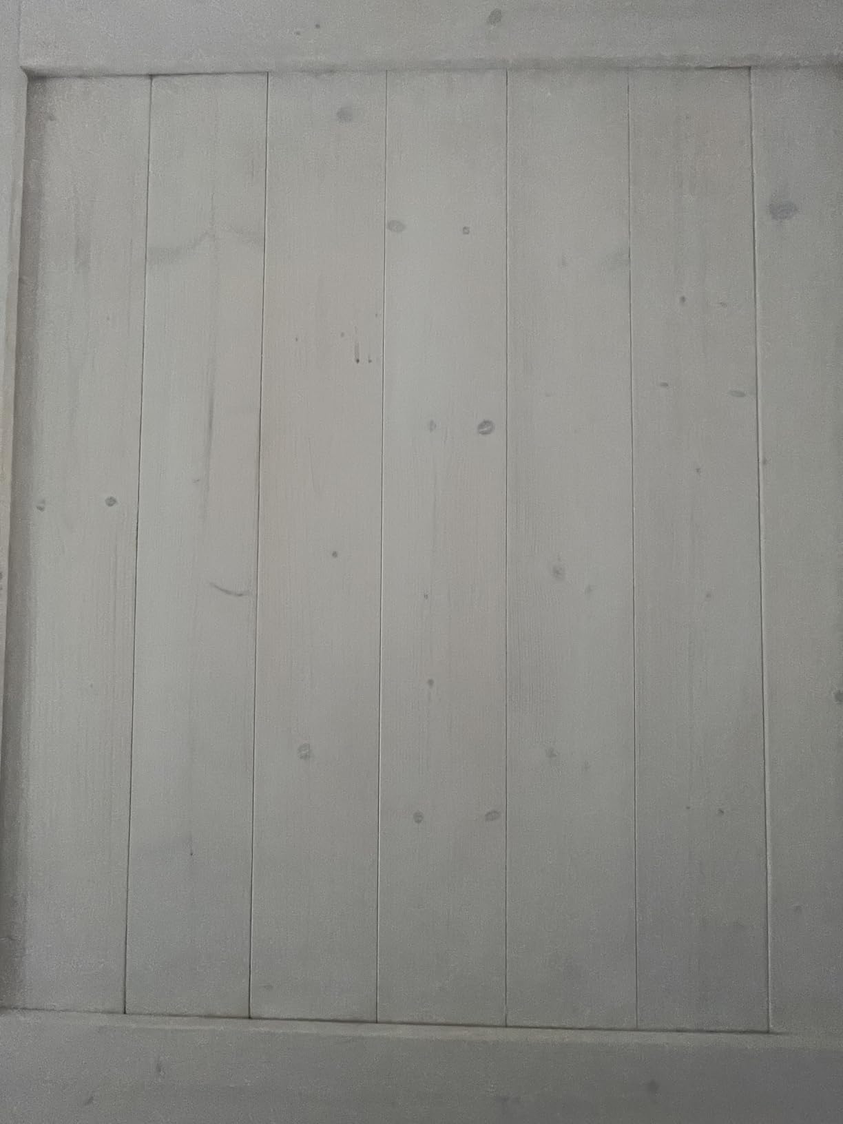 EaseLife 36in x 84in Sliding Barn Wood Door, Interior Doors, DIY Assembly, Solid Natural Spruce Panelled Slab, Easy Install, Apply to Rooms & Storage Closet, H-Frame customer photo 2