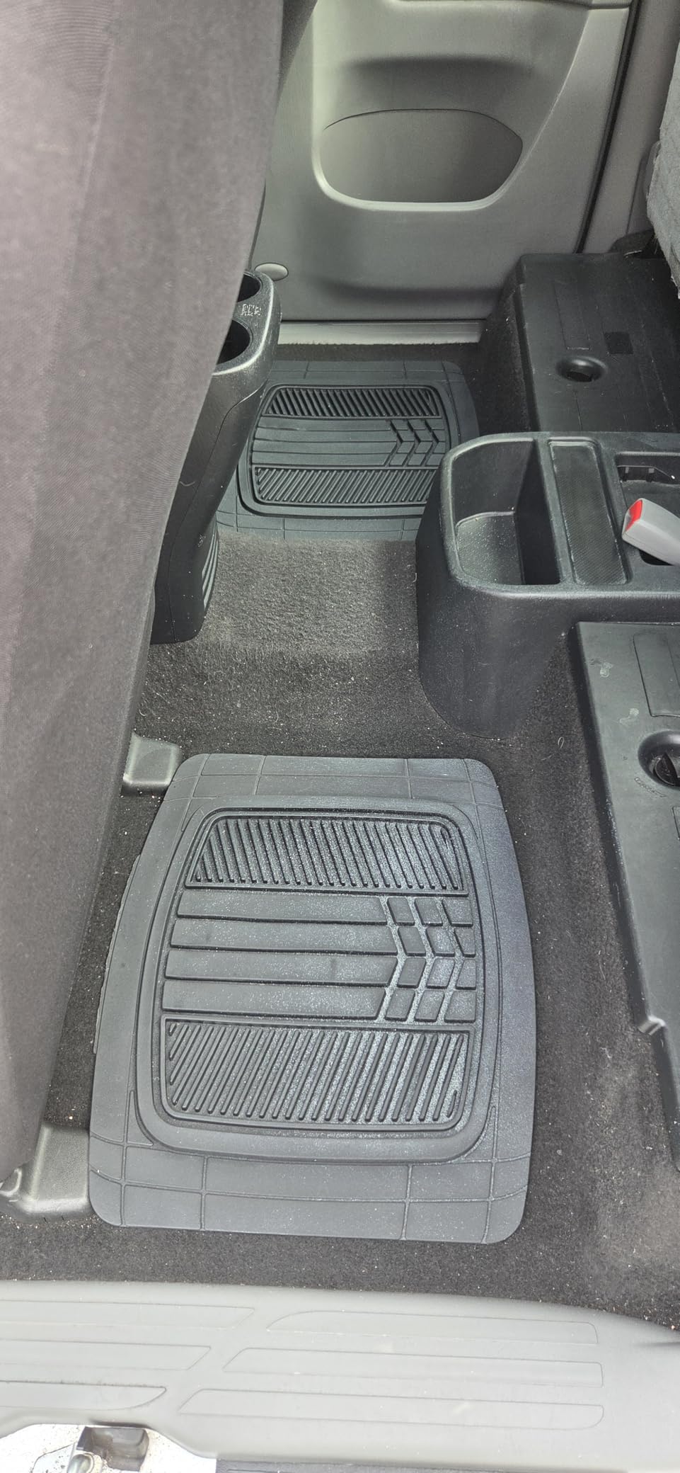 Motor Trend DualFlex Rubber Car Floor Mats All Weather Waterproof 4-Piece Sporty Two-Tone Design Car Mats Full Set - Universal Trim-to-Fit Floor Mats for Car, SUV, & Trucks - Car Carpet Protector customer photo 2