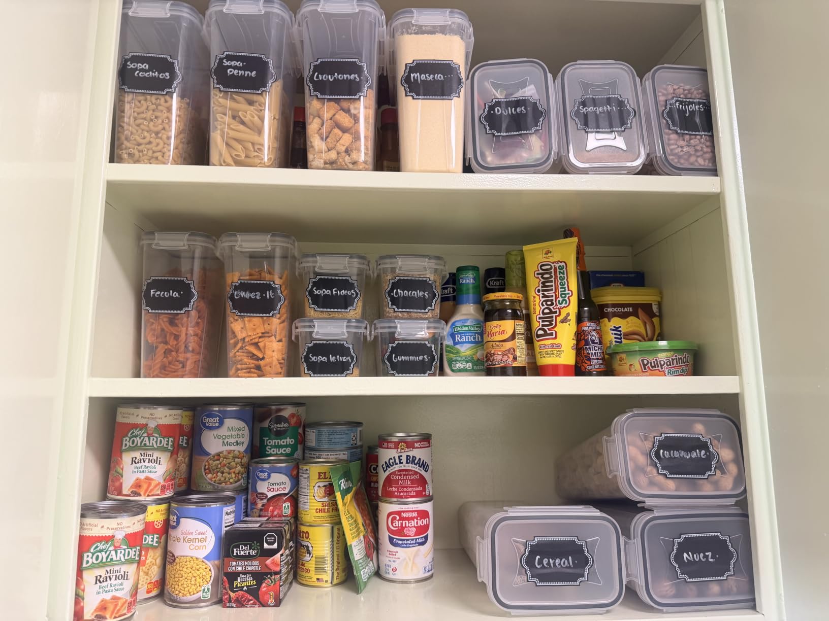 PRAKI Airtight Food Storage Containers Set with Lids - 24 PCS, BPA Free Kitchen and Pantry Organization, Plastic Leak-proof Canisters for Cereal Flour & Sugar customer photo 1