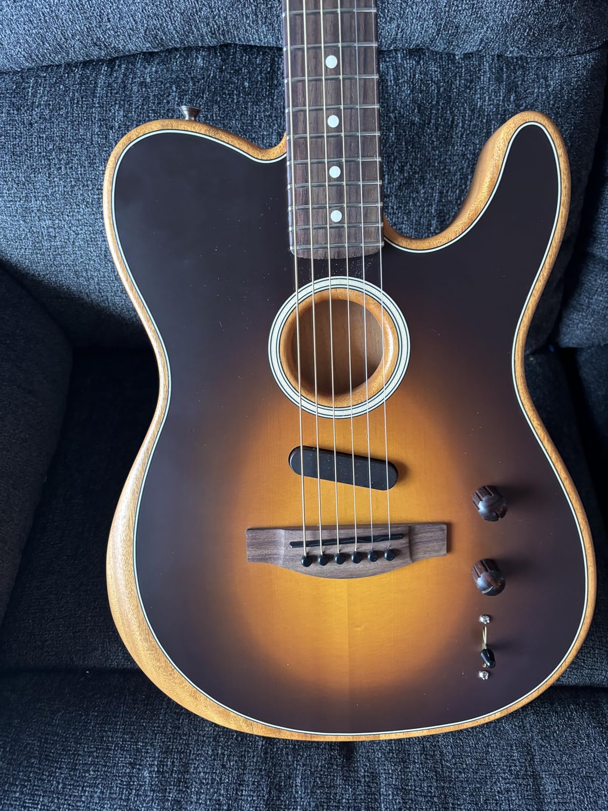Fender Acoustasonic Player Telecaster Acoustic Electric Guitar, Shadow Burst, Rosewood Fingerboard, with Gig Bag customer photo 1
