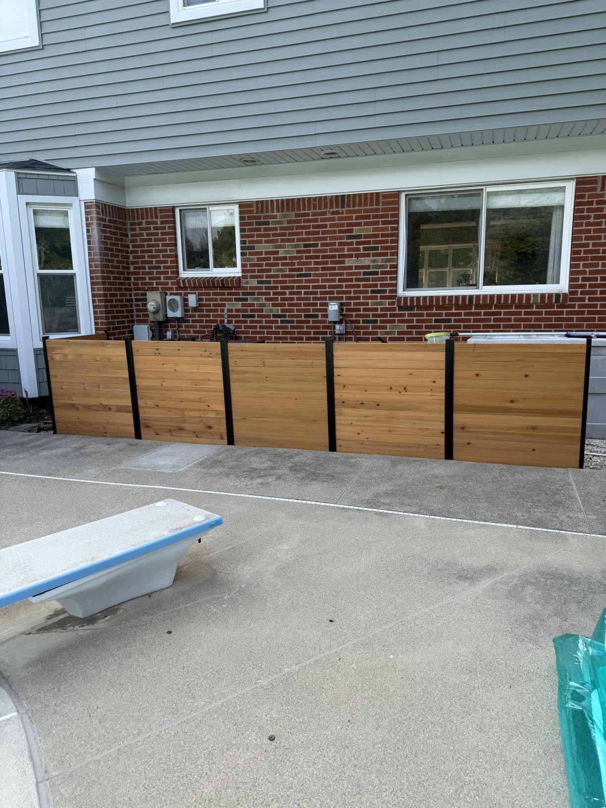 42in H x 38in W (2 Panels) No Dig Enclo Richmond Cedar Wood Privacy Screen, Ideal Outdoor Privacy Wall, Pool Equipment Enclosure, Trash Can Enclosures, Air Conditioner Fence, EC18008 customer photo 2