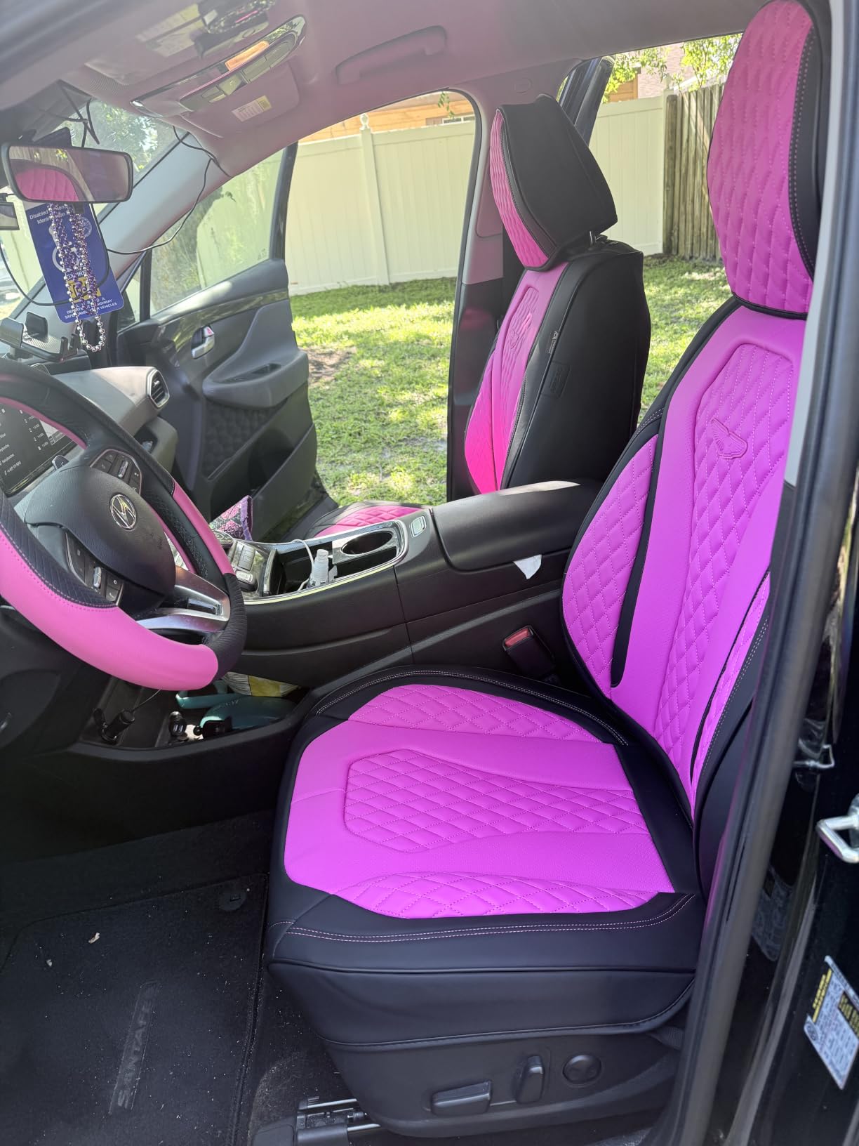 Coverado Seat Covers, Car Seat Covers Full Set, Black, Waterproof Leather Seat Protector Fit for Most Cars customer photo 1