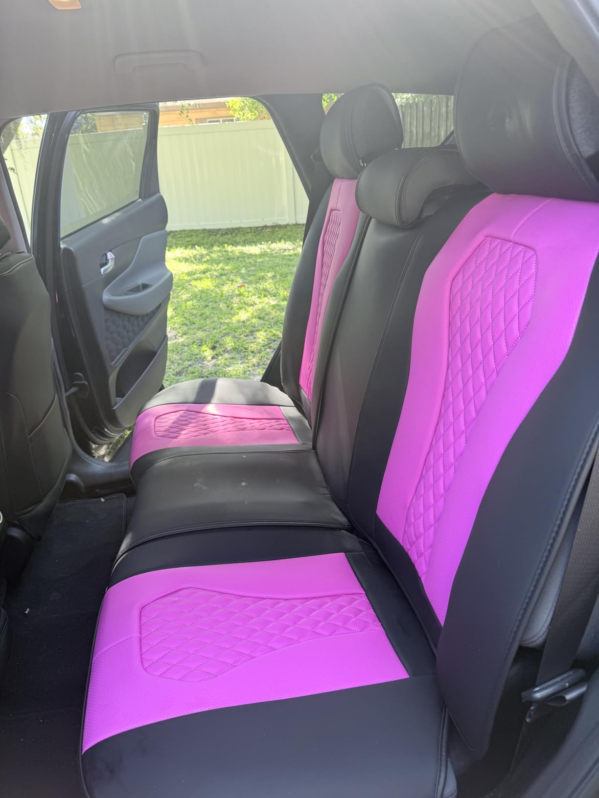Coverado Seat Covers, Car Seat Covers Full Set, Black, Waterproof Leather Seat Protector Fit for Most Cars customer photo 2