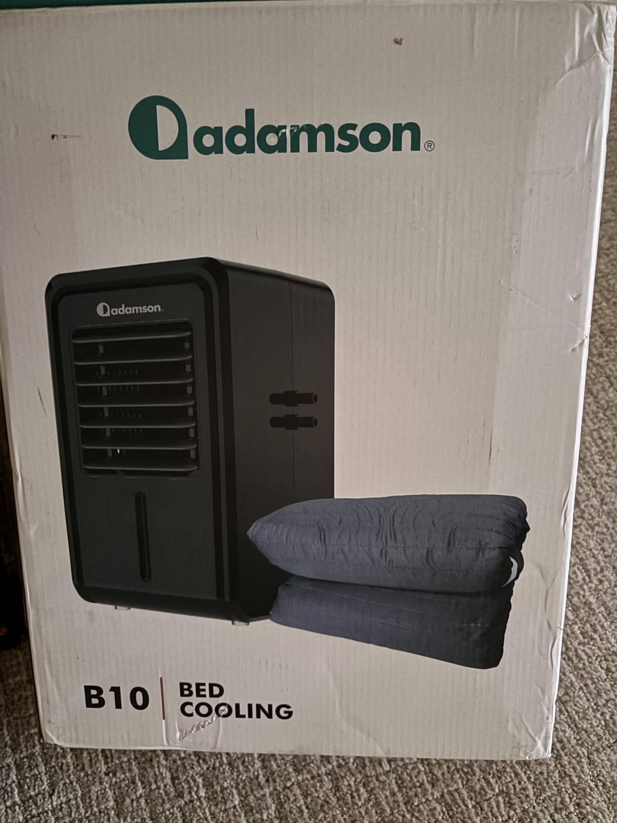 Adamson B10 Bed Cooling System Twin - Cooling Mattress Pad for Hot Sleepers, 100% Cotton Cooling Mattress Topper, Cools 7-12F, 4 Speeds & Remote customer photo 1