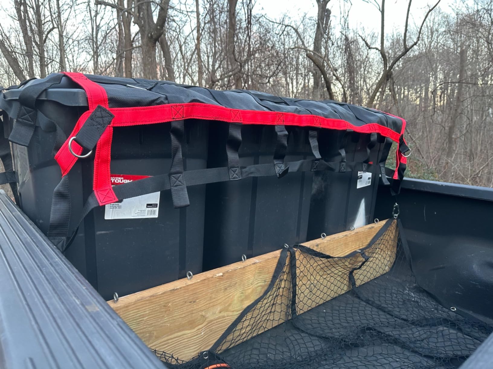OMT 3.5x4.2ft Heavy Duty Cargo Net for Truck Bed & SUV, 1100lb Load | High-Strength Webbing; Anti-Tangling Design; Adjustable Buckles; Weatherproof Polyester Build; Perfect For Odd-Sized Loads customer photo 1