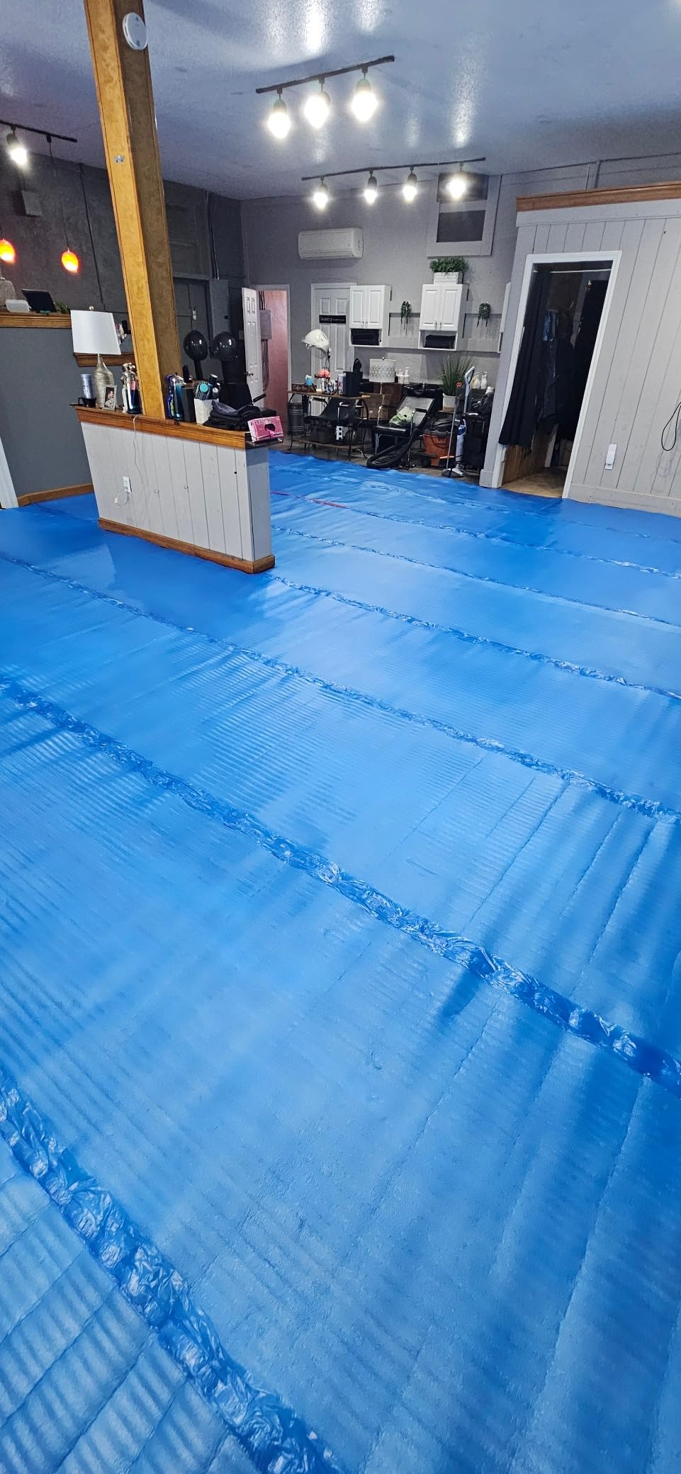 3in1 Vapor Barrier Flooring Underlayment w/Overlap and pre-Attached Tape Strip - Bestlaminate- 2mm - 500sq.ft (Bundle 5 Rolls Each 100 sg.ft.) customer photo 2