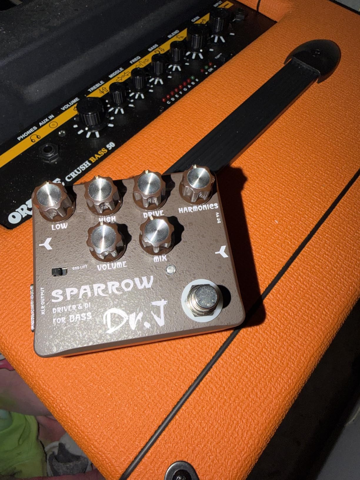JOYO Bass Pedal of Overdrive Mic'd Tube Bass Amp Simulator Pedal Built-in DI & XLR Output for Effects Recording High-end Edition Dr.J Series (D53) customer photo 1