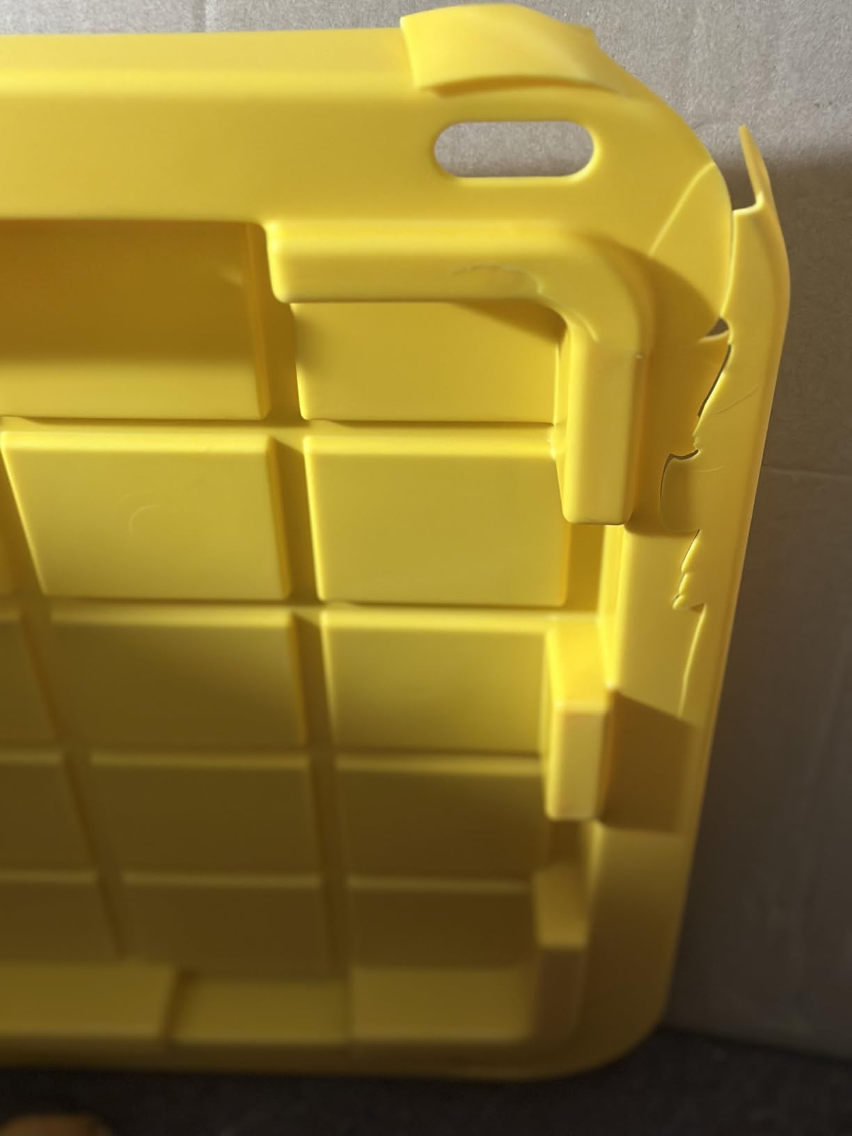 CX Black & Yellow 27-Gallon Heavy Duty Stackable Storage Bins with Lids, Dorm Room Essentials, Moving Boxes, Back to School, Classroom Organization, Home Organization, 4 Pack (14.3