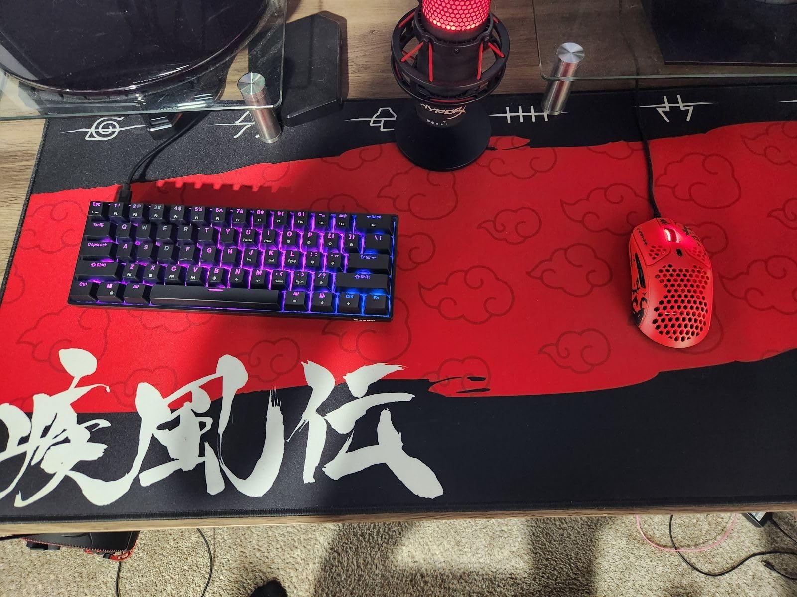 Geeky GK61 60% Hot Swappable Mechanical Gaming Keyboard, 61 Keys Multi Color RGB LED Backlit for PC/Mac Gamer, ANSI US American Layout (Blue, Mechanical Brown) customer photo 1