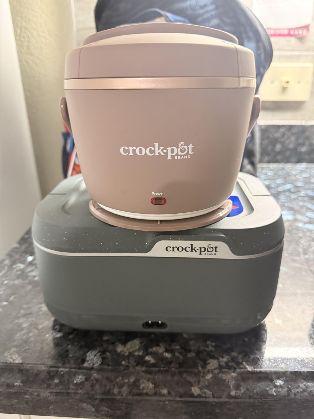 Crock-Pot 28-Ounce Mini Electric Heated Lunch Box, Portable Food Warmer, Perfect for Travel, Car, On-the-Go, Keeps Food Warm, Spill-Free, Dishwasher-Safe customer photo 2