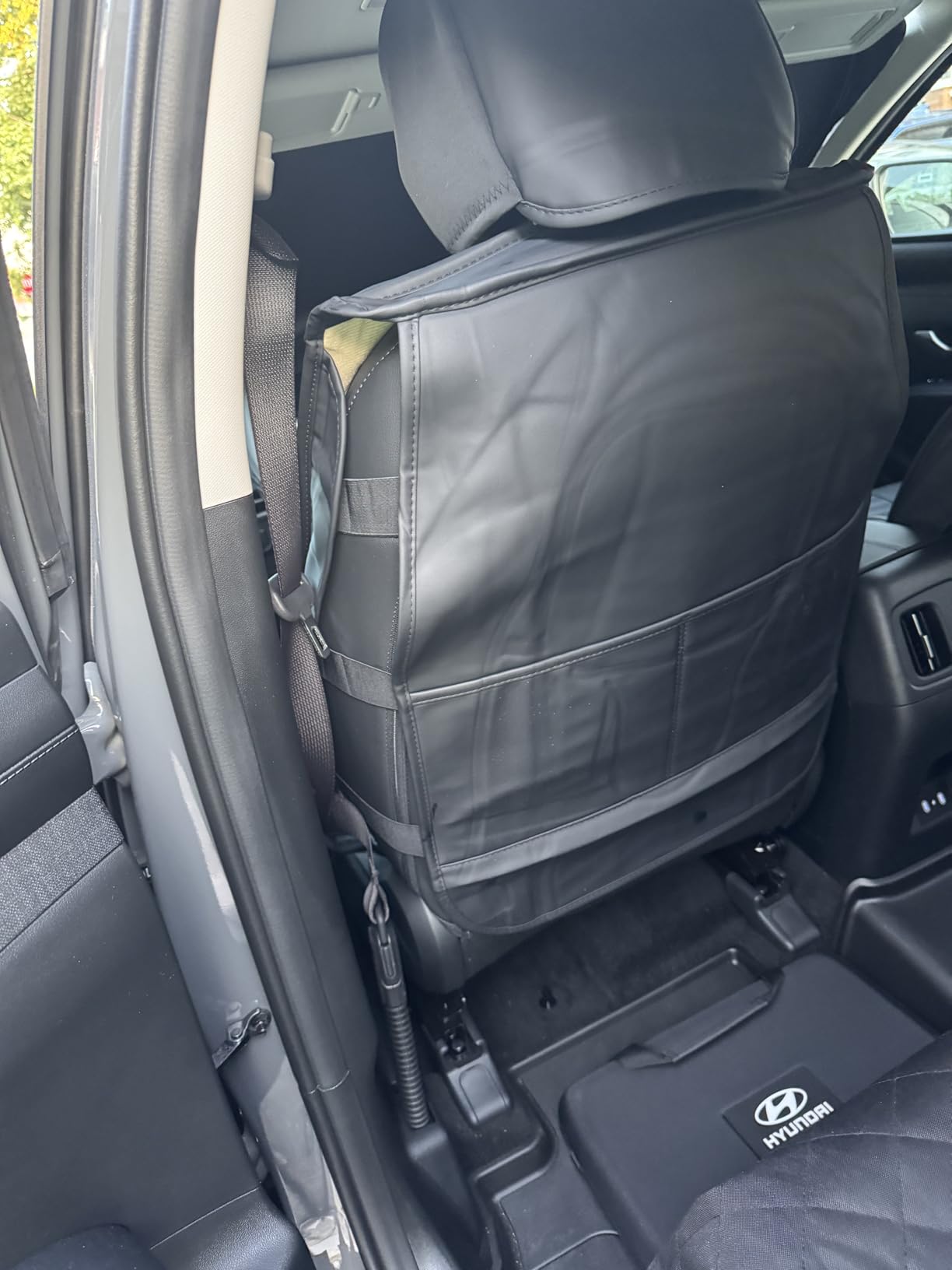 HChengkikz Nappa Leather Car Seat Covers Full Set, Black Car Seat Protector 5 Seats, Waterproof customer photo 2