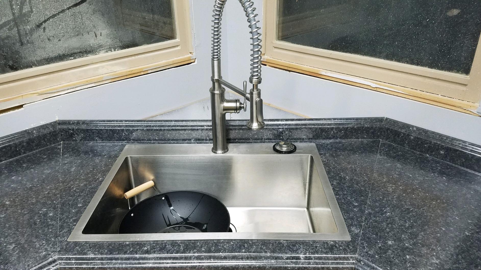 SHACO 15x15 Inch Undermount Bar Sink, Gunmetal Black 16 Gauge Handmade Stainless Steel Single Bowl Prep Sink, Small Wet Bar RV Kitchen Sink Workstation with Cutting Board customer photo 1