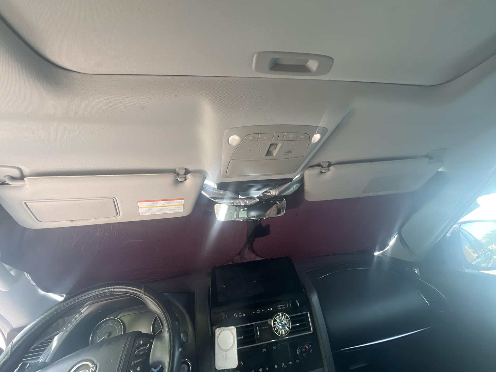 Autovir Windshield Sun Shade, Foldable Car Window Shades, 280T UV Protector customer photo 1