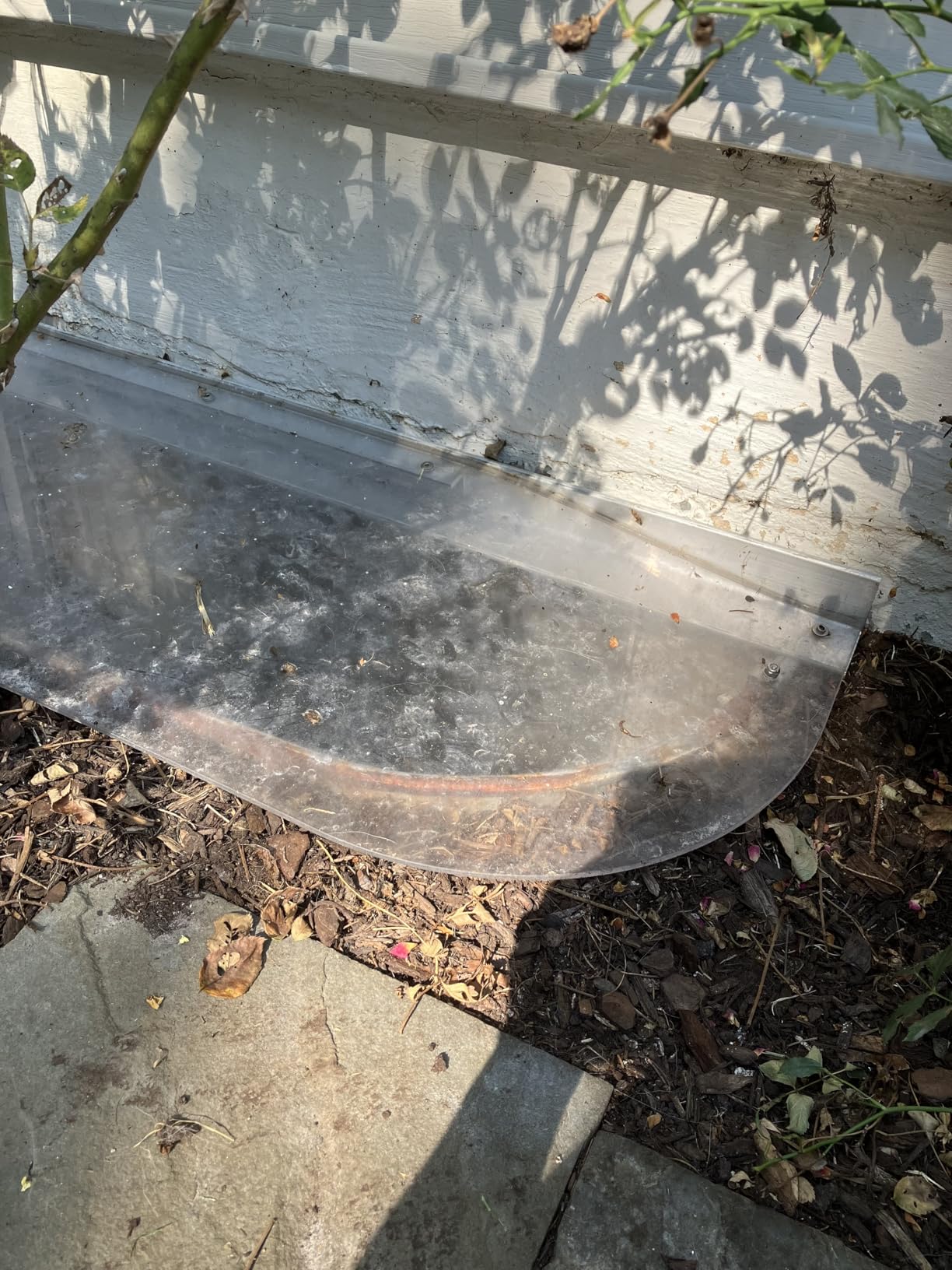 Clear Polycarbonate Window Well Cover Sloped Elongated (43