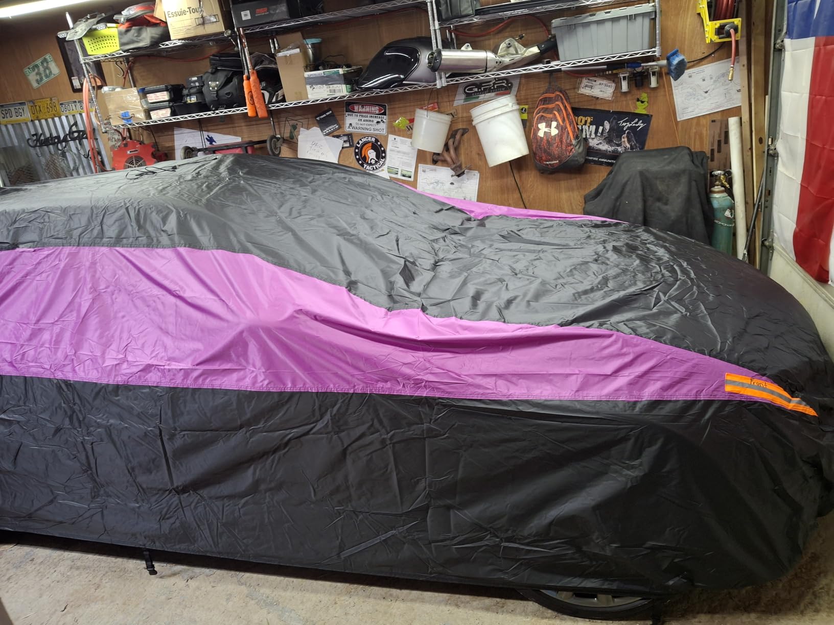 MORNYRAY Waterproof Car Cover All Weather Snowproof UV Protection Windproof Outdoor Full Truck Cover - Universal Fit for Ford F150, Silverado, Ram 1500 customer photo 2