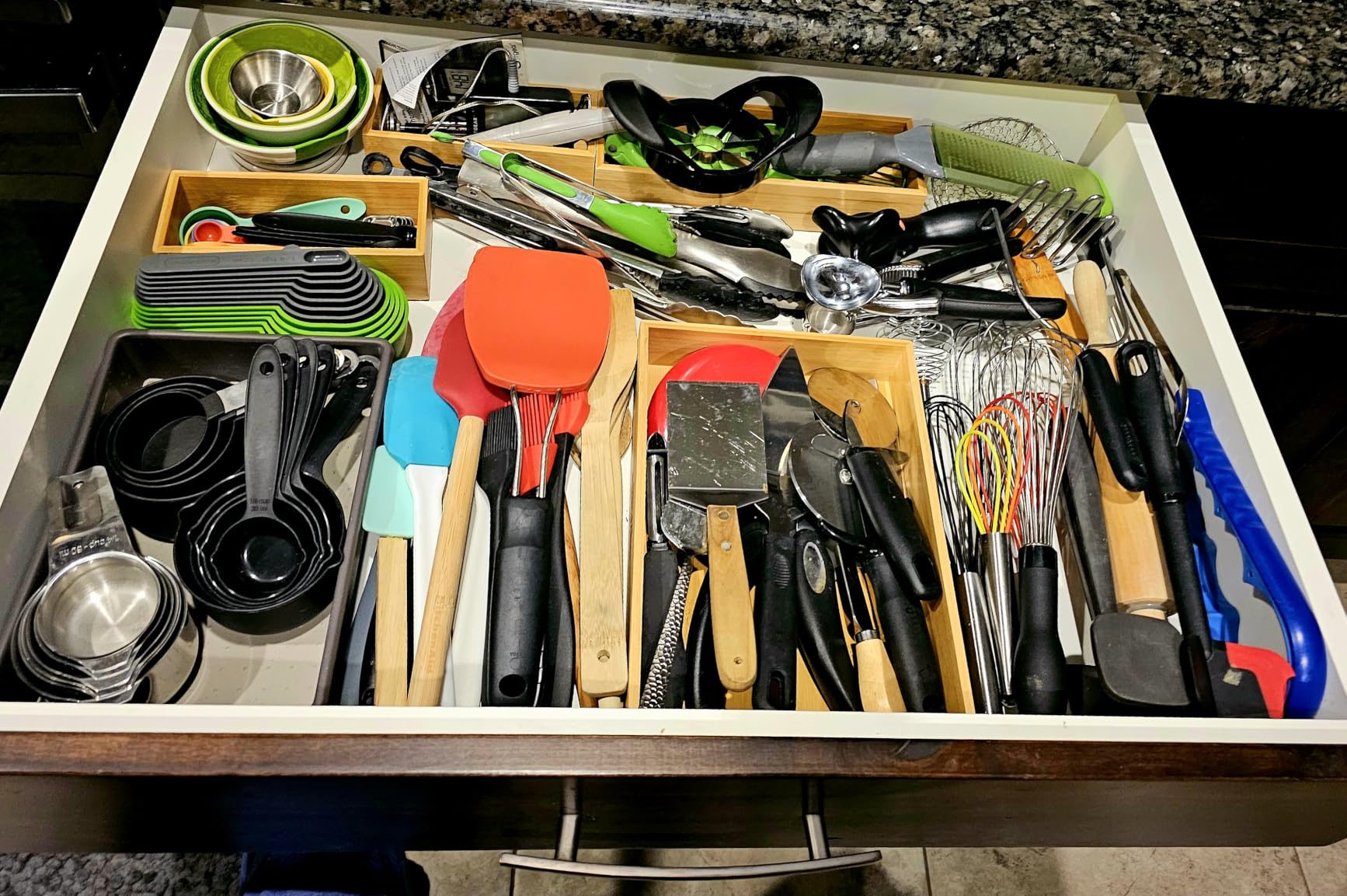 Grow Forward Bamboo Drawer Organizer Boxes - Set of 21 Wooden Drawer Organizers for Kitchen, Bathroom, Office, Desk, Vanity, Makeup - Non-Slip Junk Drawer Organizer Trays for Storage and Organization customer photo 2