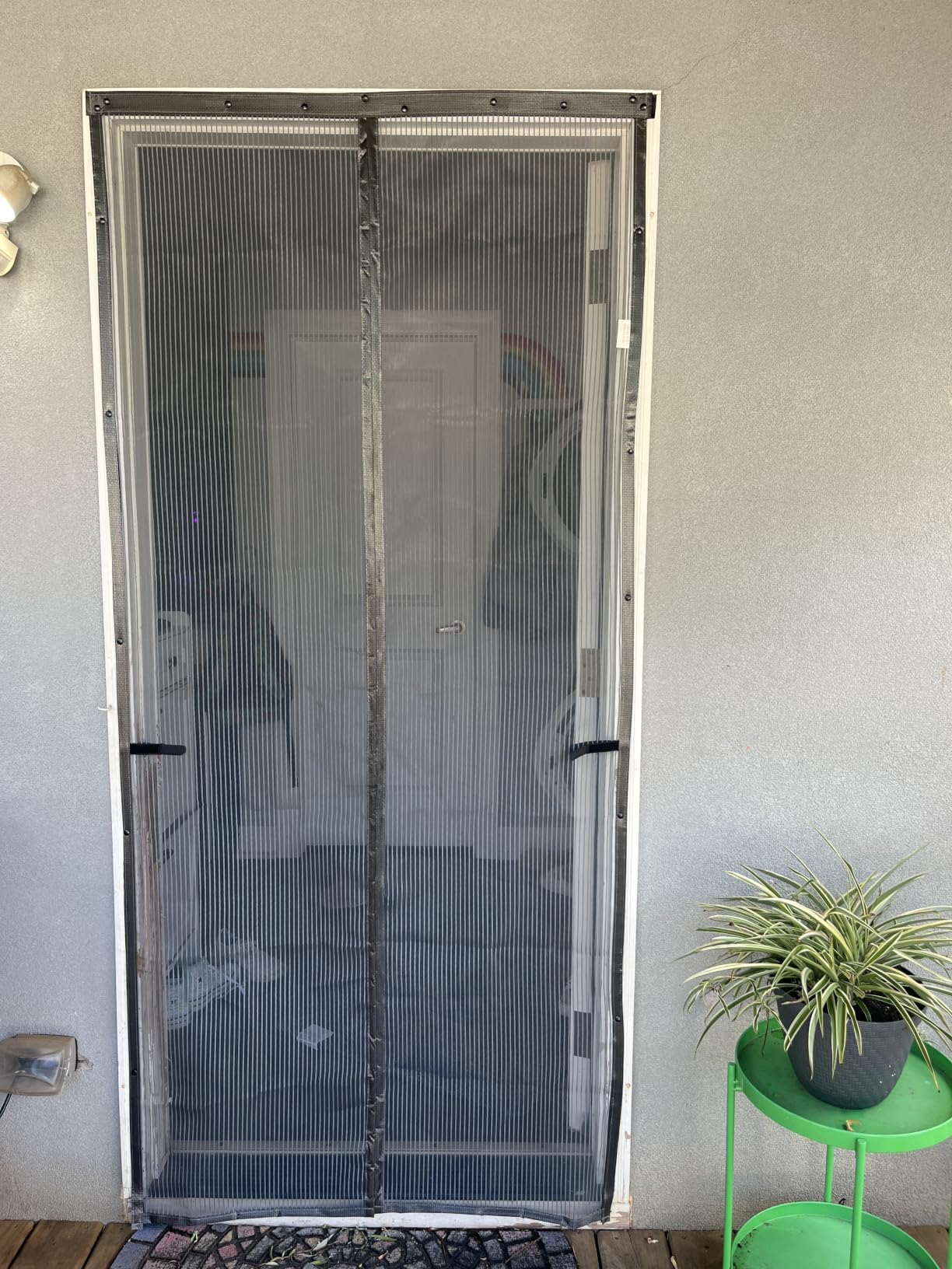 Heavy Duty Door Screen Magnetic Closure, LOVIGA Thickened Fiberglass Screen Door Mesh, Self Sealing, Tear Resistant, Easy Assemble, Fine Mesh Keep Bugs Out Fit Door Size 36 Inch X 82 Inch customer photo 1