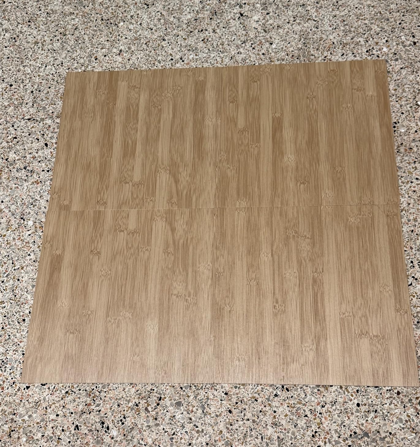 Stickyart 36-Pack Bamboo Flooring Tiles Peel and Stick Vinyl Flooring Tiles 12