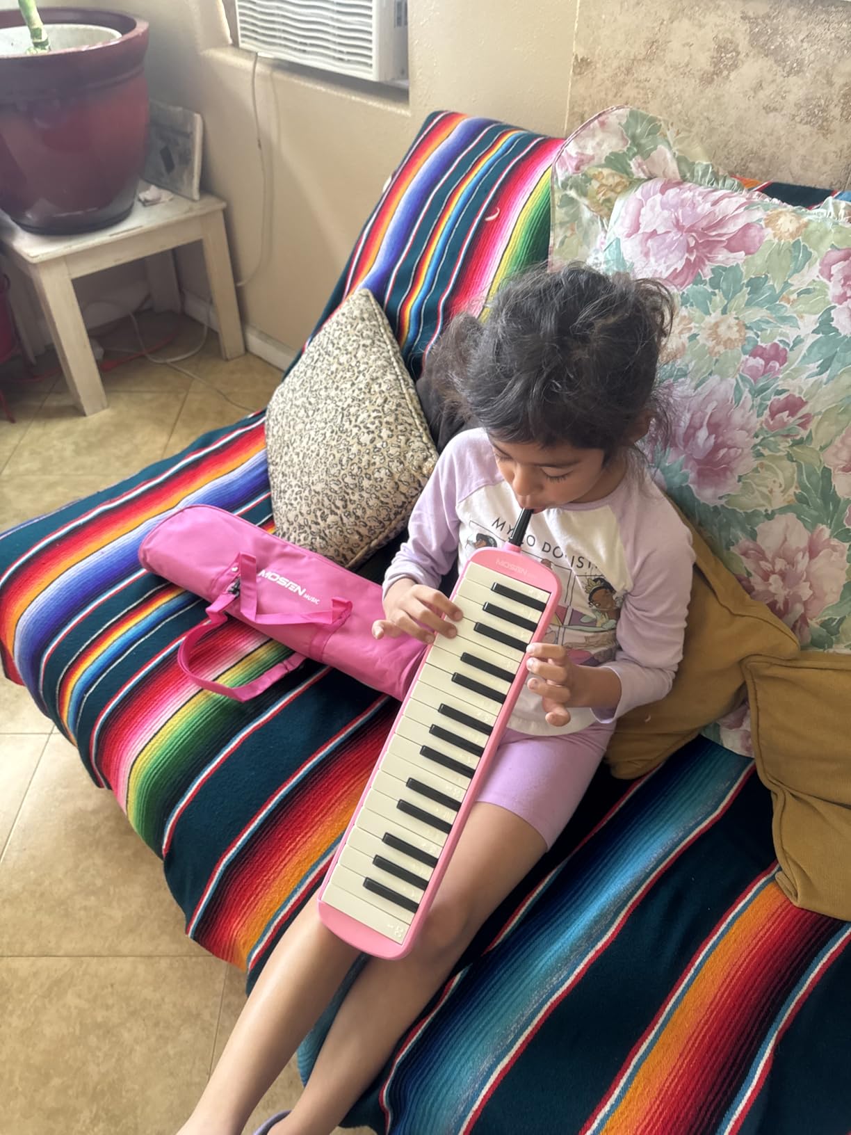 MOSEN 32-Key Melodica for Beginners - Easy Play Melody Instrument with Premium Sound, Non-Toxic ABS & Phosphor Bronze Reeds | Includes Tube & Strap (Black) customer photo 1