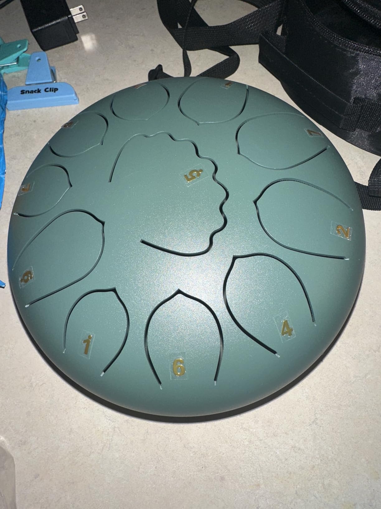 6 Inch Steel Tongue Drum, 8 Notes Rain Drum Instrument, Portable Hand Drum for Meditation, Yoga & Outdoor Use, Includes Mallets, Music Book, Note Stickers & Carry Bag, Beginner Friendly customer photo 1
