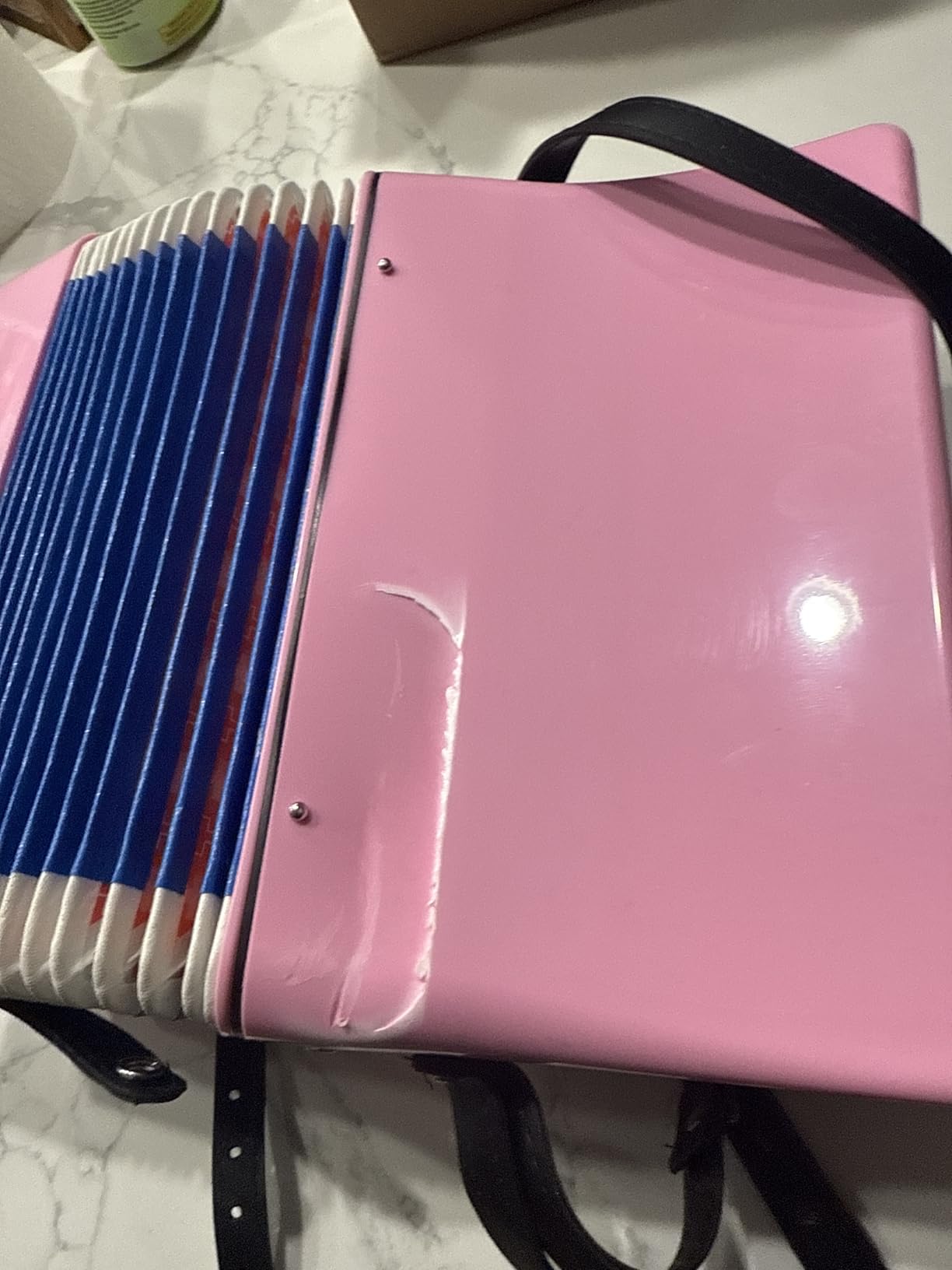 Accordion Instrument for Kids Professional 17 Keys 8 Bass Accordion with Straps for Beginner Student Educational Musical Instrument for Boys Girls Aged 3+ Gift Choice customer photo 1