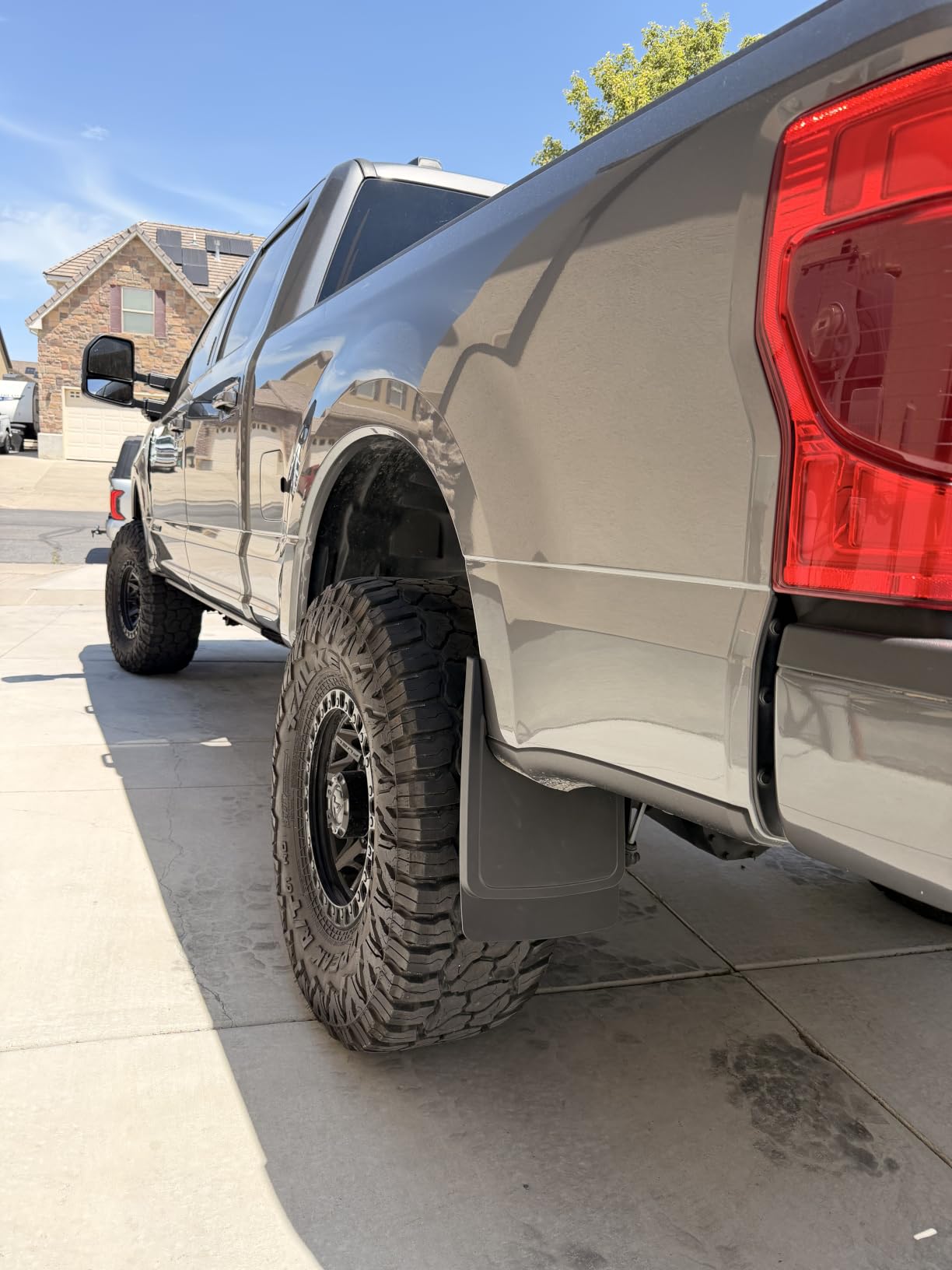 Mud Flaps for 2017-2025 Ford F-250/F-350 Super Duty Without OEM Fender Flares (Single Rear Wheels), No Drill Splash Guards Front & Rear Truck Mud Guards Accessories Set(4pcs) customer photo 2