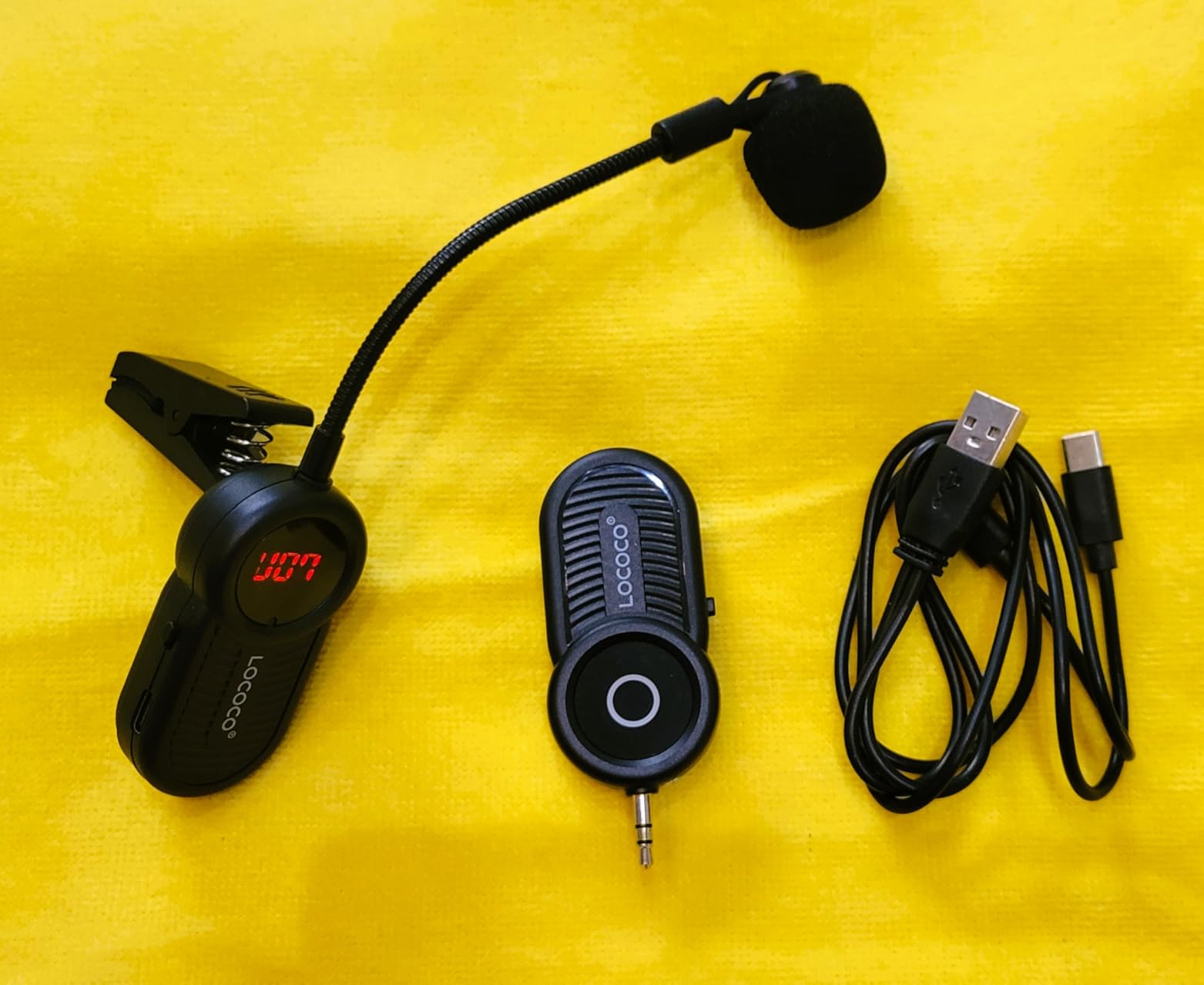 Wireless Saxophone Microphone System for Instruments: UHF Rechargeable Instruments Microphone Receiver and Transmitter - 160ft Range, Plug and Play, Clip-on Mics Suitable for Sax Trumpet, Trombone customer photo 2