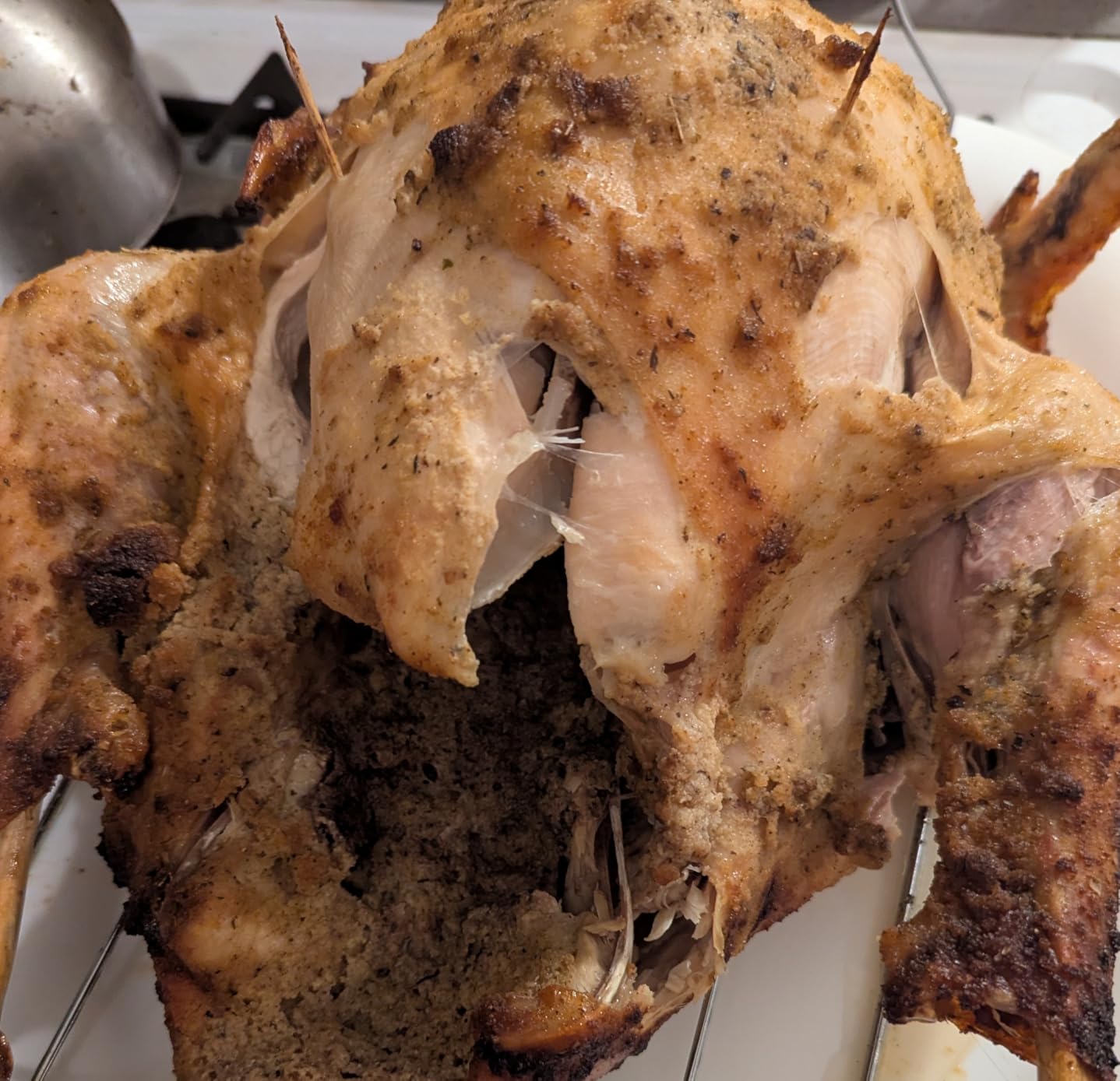 28 Quart Electric Roaster Oven with Visible & Self-Basting Lid, Large Turkey Roaster with Defrost Warm Function, Adjustable Temperature, Removable Pan Rack, Stainless Steel, Silver customer photo 1