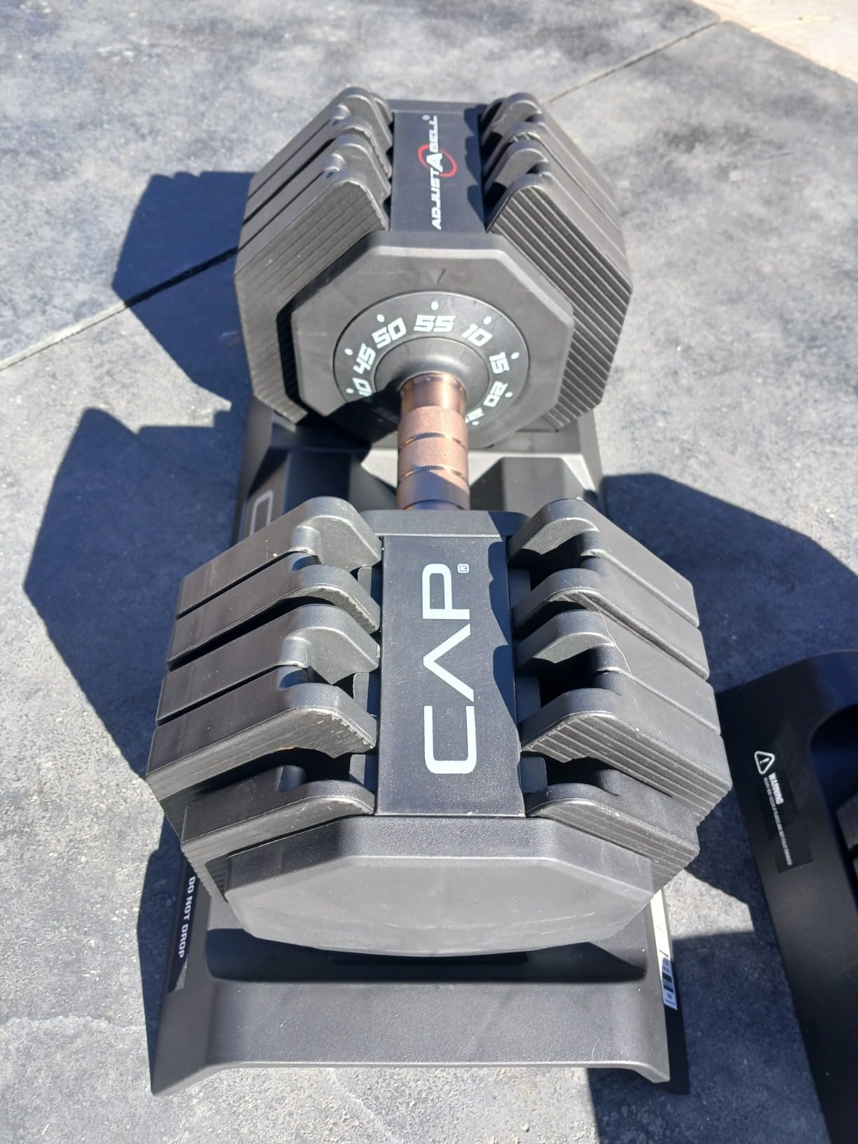 CAP ADJUSTABELL Adjustable Dumbbell Set, Premium Quick Select Adjustable Weights for Strength Training, Singles & Pairs, 12.5 LB, 25 LB & 55 LB customer photo 1