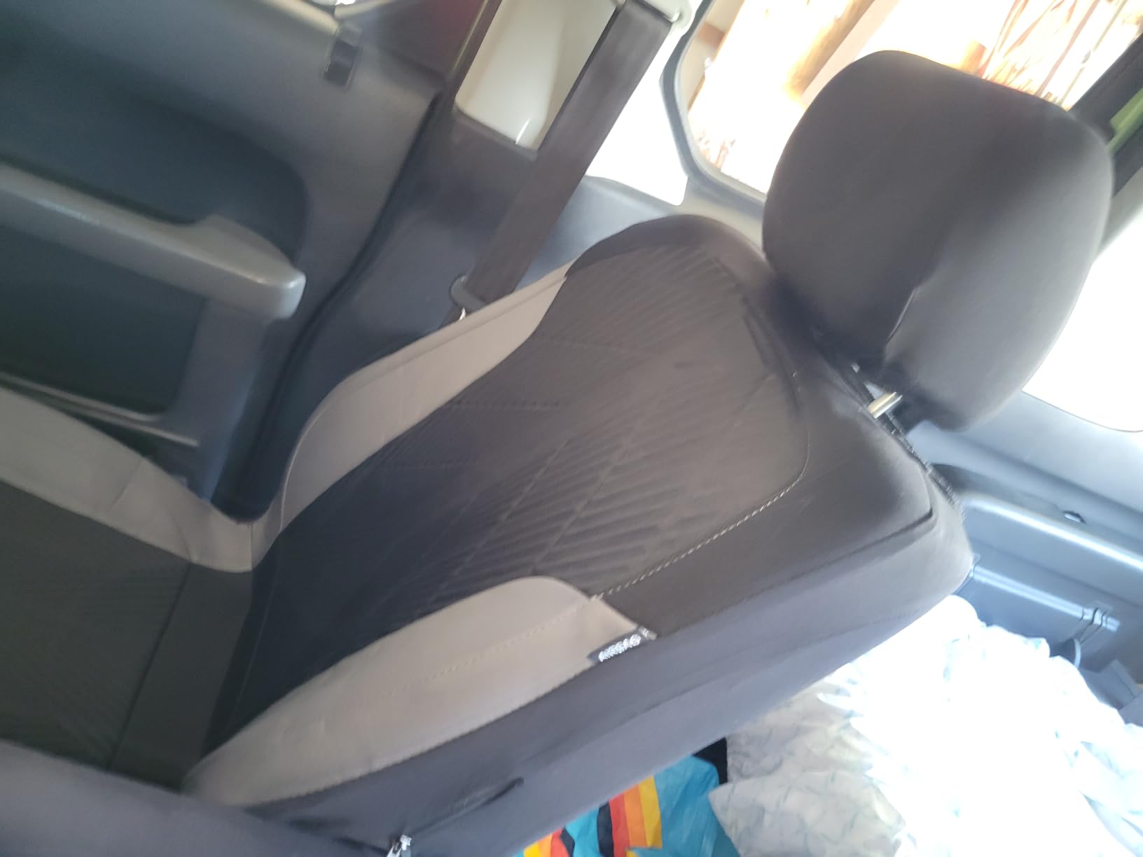 CAR PASS Waterproof Car Seat Covers Full Set, Neoprene Wetsuit, All-Weather Non-Slip Durable, Universal Fit for SUV, Sedans, Trucks, Vans, with Armrest & Airbag Compatible, All Black customer photo 2