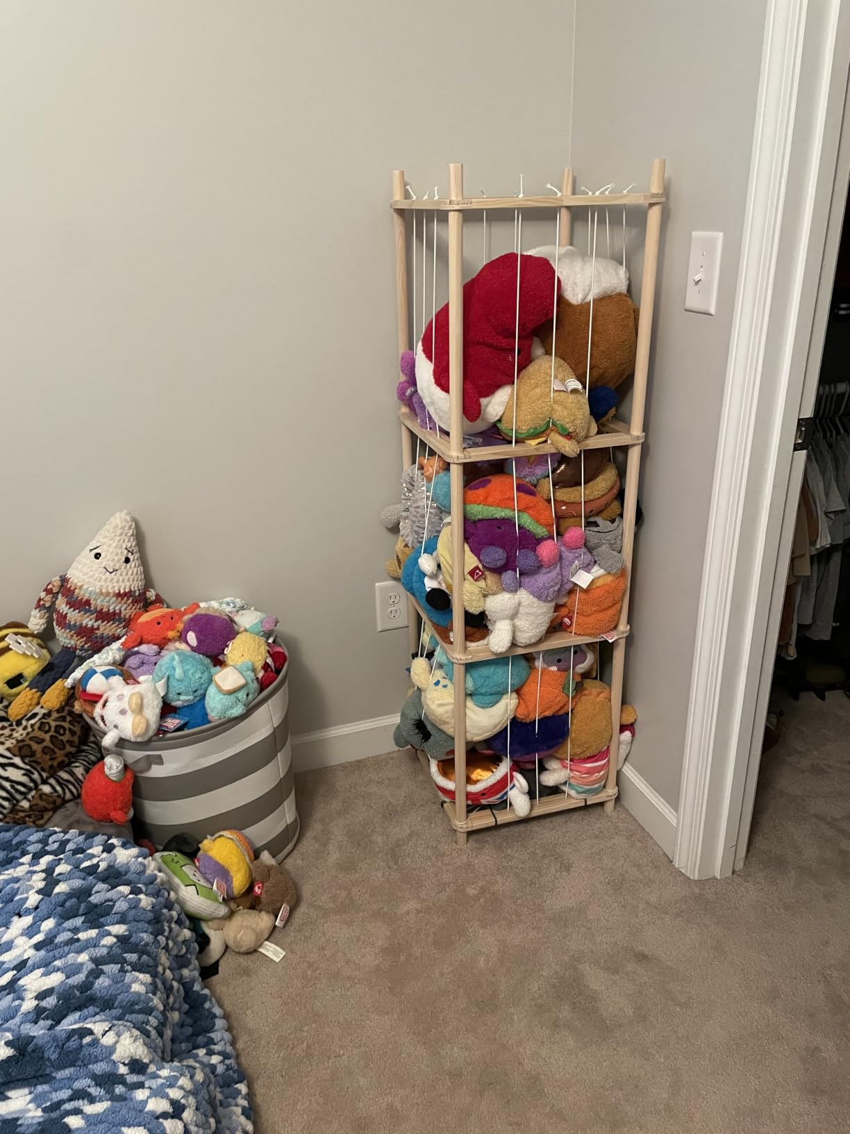 Woodure Stuffed Animal Storage & Organizer, Wooden Cute Zoo Toy Holder for Toddler Rooms, Playrooms & Bedrooms customer photo 1