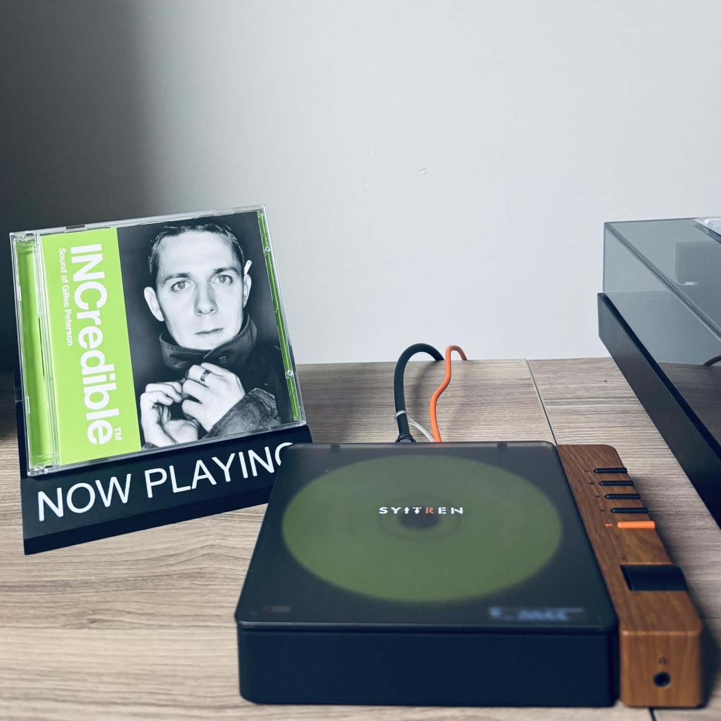 syitren R300 Retro CD Player, Portable Bluetooth, No Speaker, SPDIF Out, Brown | Retro style, Design Award, Desktop Decor, Without Speakers, Rechargeable Battery, Music Player customer photo 1