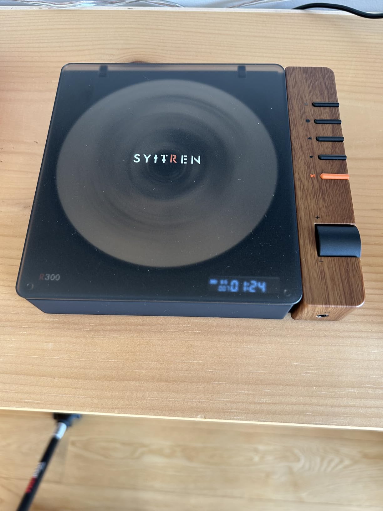 syitren R300 Retro CD Player, Portable Bluetooth, No Speaker, SPDIF Out, Brown | Retro style, Design Award, Desktop Decor, Without Speakers, Rechargeable Battery, Music Player customer photo 2
