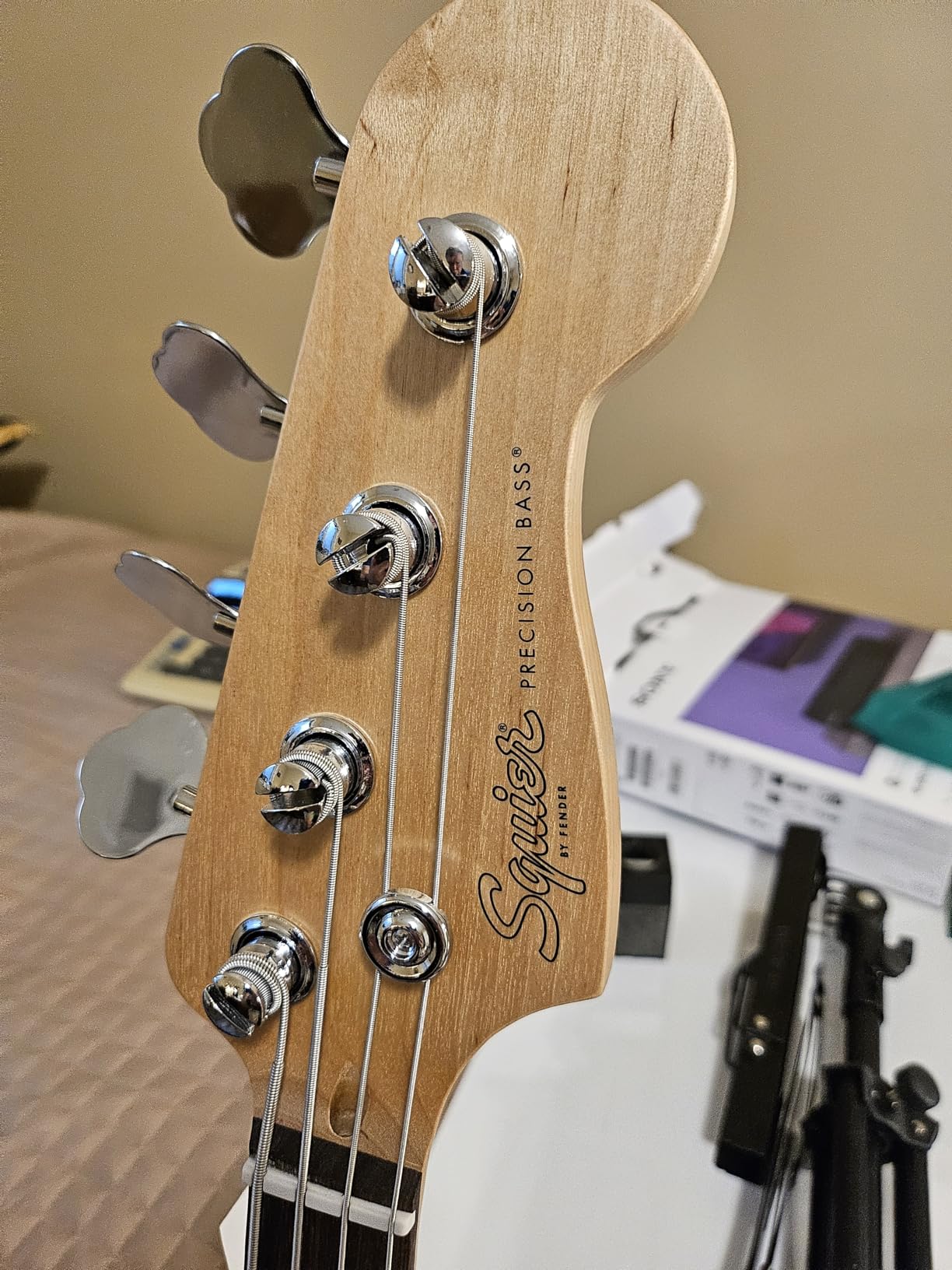 Fender Squier Debut Series Precision Bass Guitar, Beginner Guitar, 2-Year Warranty, Includes Free Lessons, Sea Foam Green with Satin Urethane Finish customer photo 2