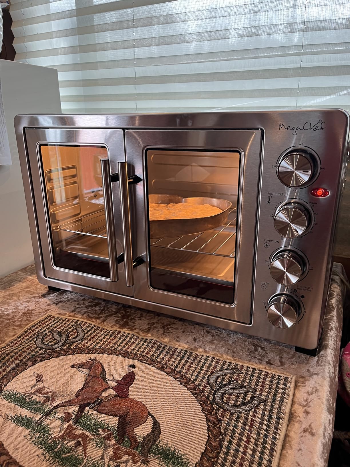 MegaChef 47 Quart Electric French Door Rotisserie Convection Counter Top Oven with Convection and Oven Lamp customer photo 2