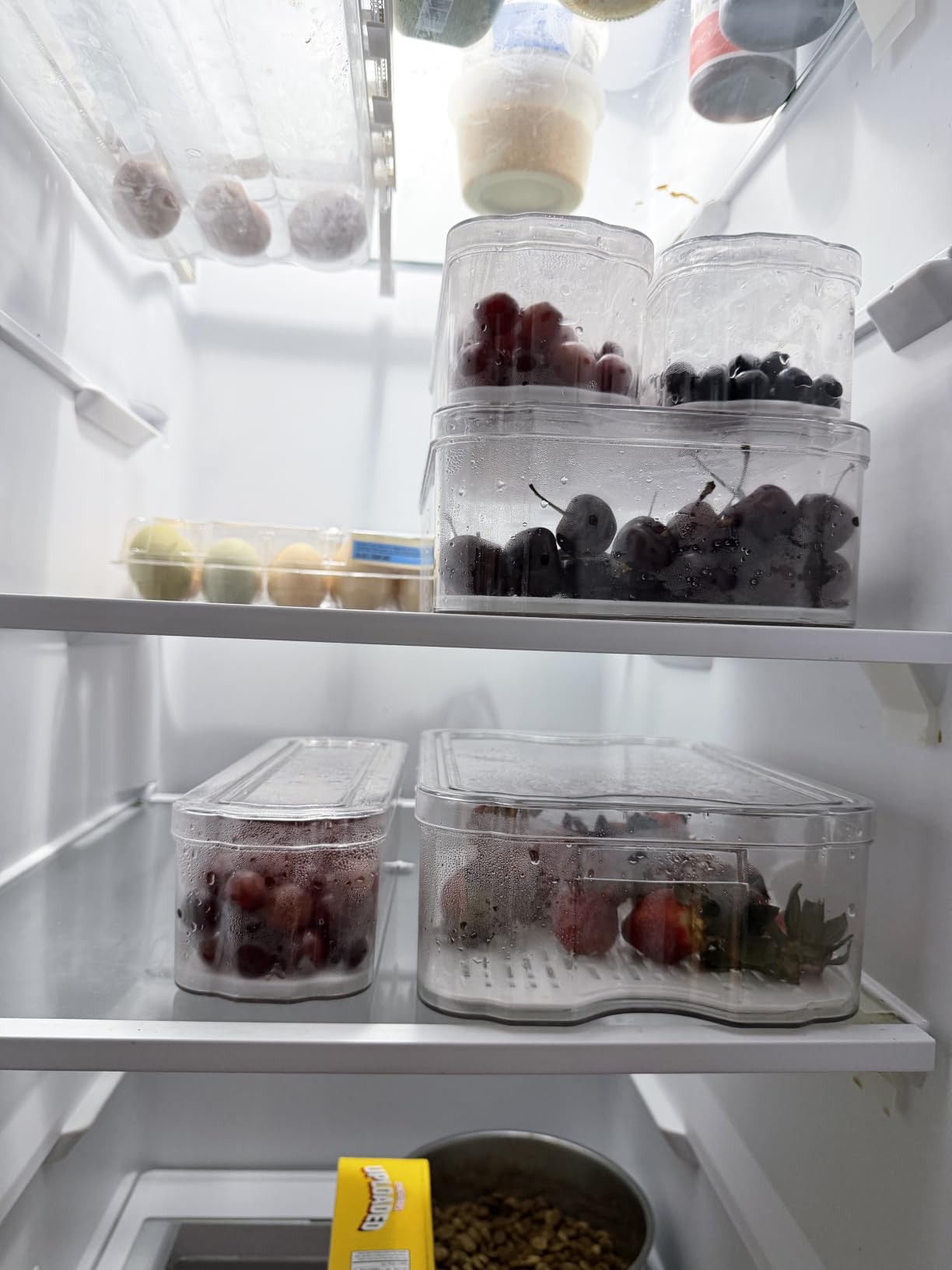 SMRCAD Fridge Organizers and Storage, 6 Pack Clear Freezer Organizer Bins with Lids for Kitchen, Pantry, Refrigerator, Food, Fruit, Vegetable Storage customer photo 2
