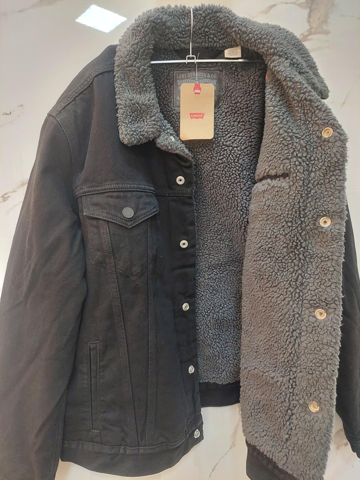 Men's Sherpa Trucker Jacket customer photo 2