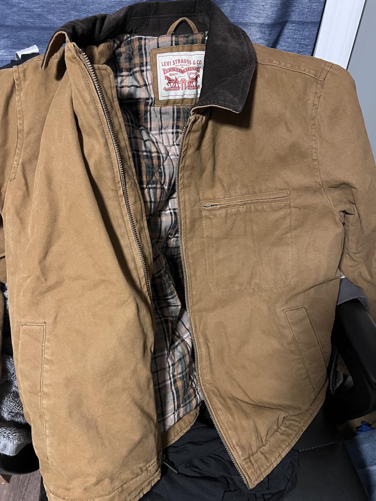 Levi's Men's Cotton Depot Jacket With Corduroy Collar customer photo 1