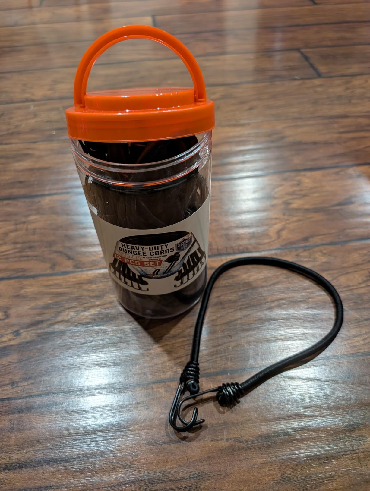 Black Bungee Cords with Hooks - UV Weather & Resistant, 200 lbs Load Capacity - 12 Pcs Heavy Duty Outdoor Bungie Cords Assorted Sizes Set Includes 2x72, 2x60, 2x48, 2x36, 2x24, 2x12 customer photo 1