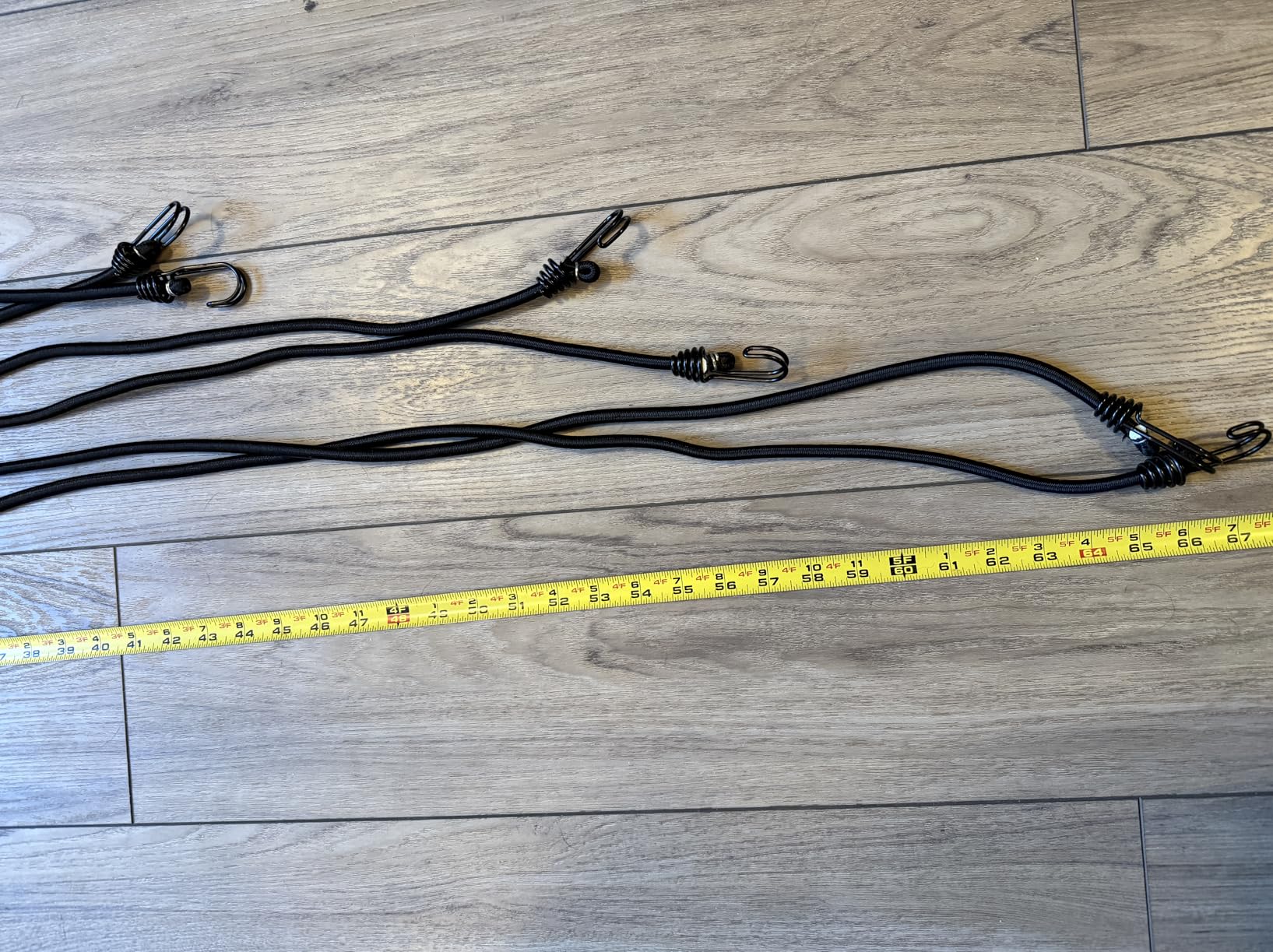 Black Bungee Cords with Hooks - UV Weather & Resistant, 200 lbs Load Capacity - 12 Pcs Heavy Duty Outdoor Bungie Cords Assorted Sizes Set Includes 2x72, 2x60, 2x48, 2x36, 2x24, 2x12 customer photo 2