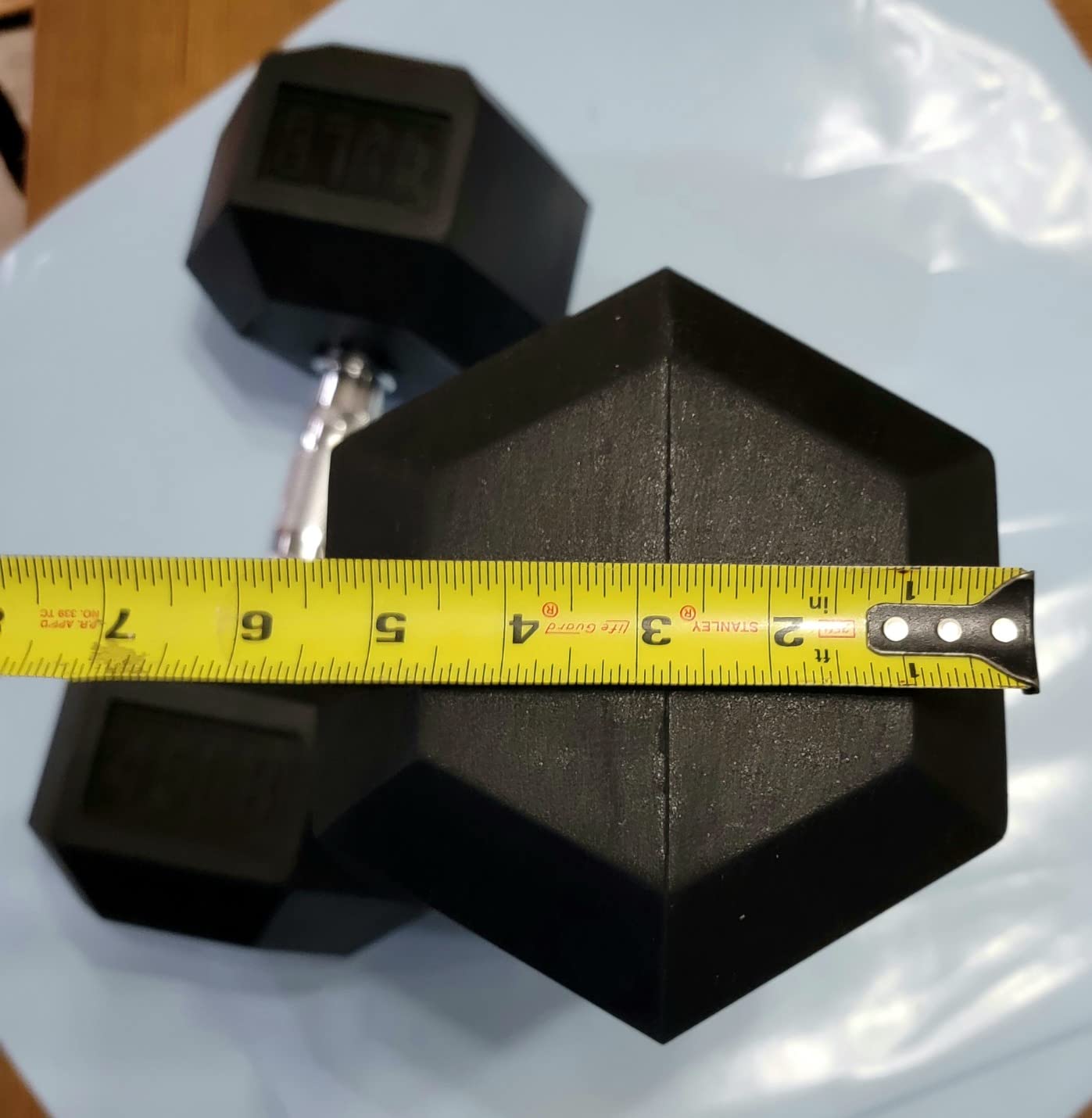 Fitvids Hex Dumbbells Rubber Coated Hand Weights for Exercises and Fitness Home Gym, 5-50 LB Pair customer photo 1