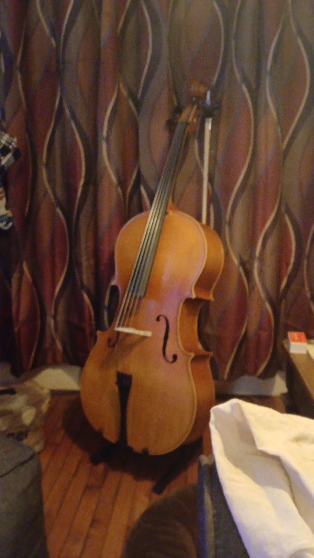 Ktaxon Full Size Cello, 4/4 Solid Wood Acoustic Cello with Sturdy Stand, Portable Bag, Premium Rosin and Extra String, for Intermediate Players (Matte) customer photo 1