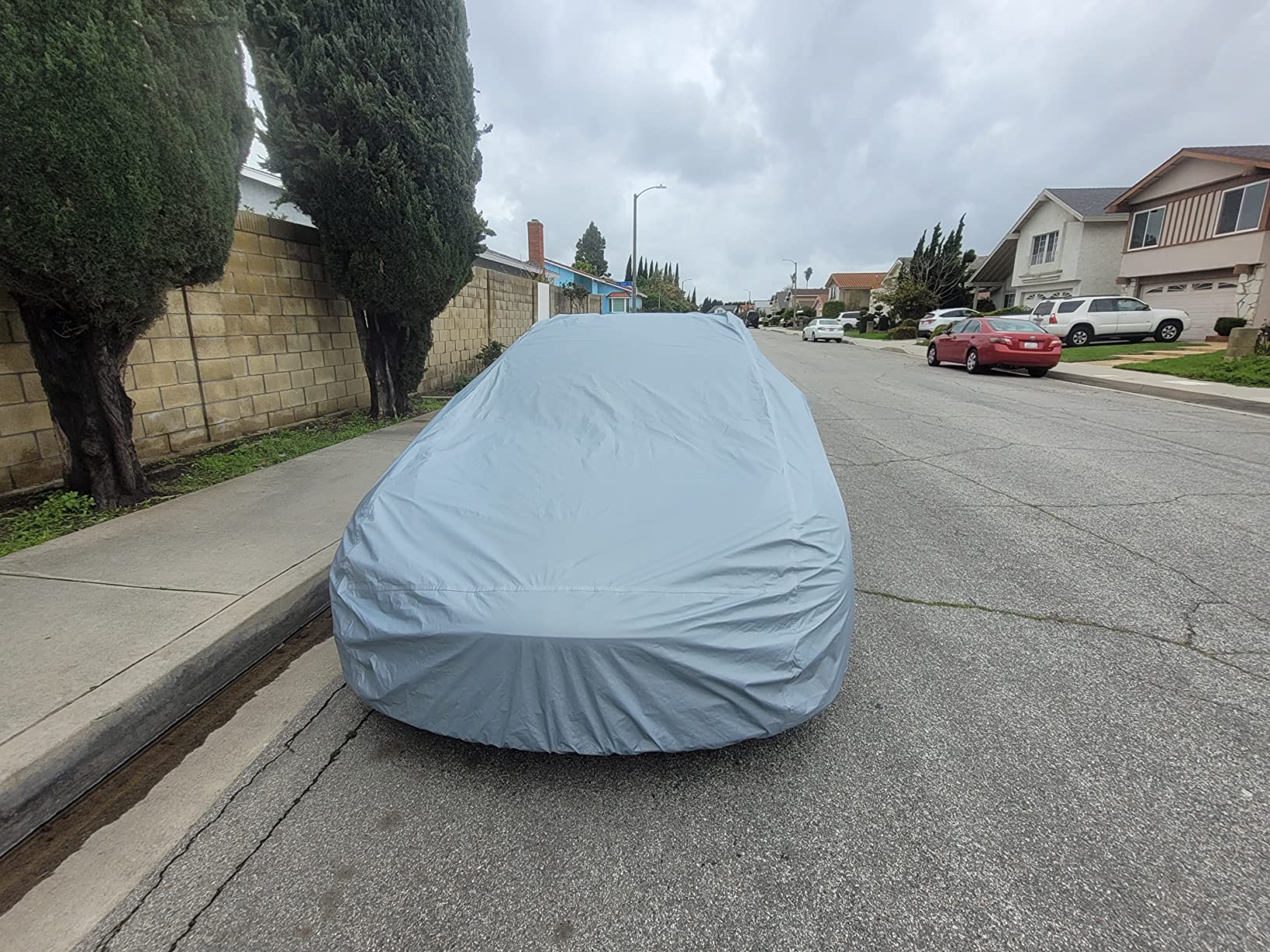 iCarCover 18-Layers Premium Universal Fit SUV Car Cover Waterproof All Weather Sun Rain Snow UV Protection Outdoor Indoor Full Exterior Cover customer photo 1